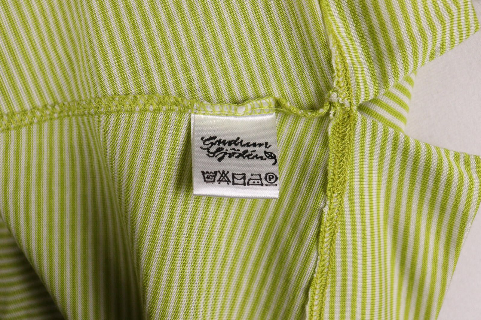 Designer Gugrun Sjoden Green Stripe Summer Blouson Dress Size M Size M / US 6-8 / IT 42-44 - 11 Thumbnail