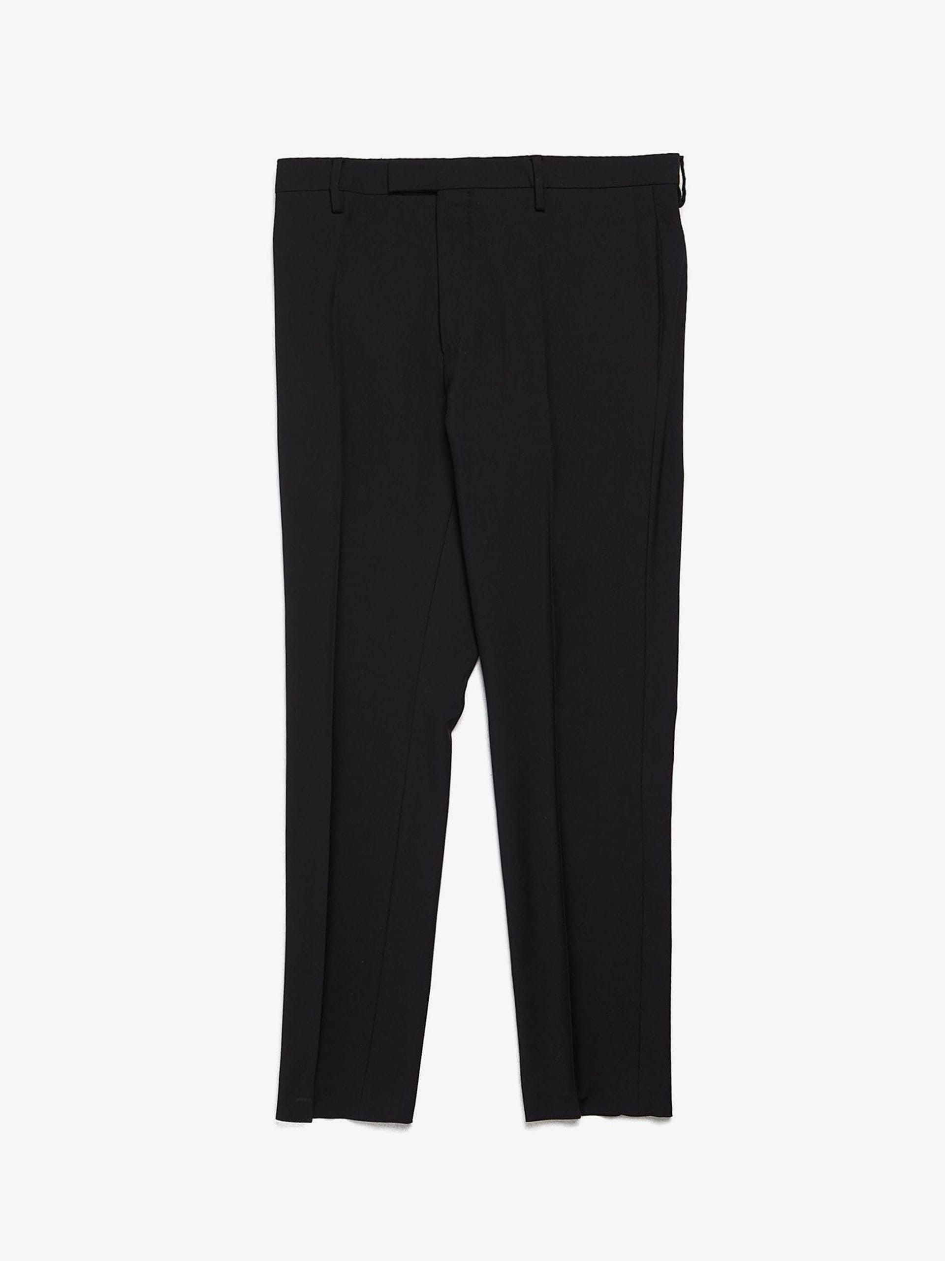 Saint Laurent Paris Black Arrowed Wool Suit Trousers Size US 34 / EU 50 - 1 Thumbnail