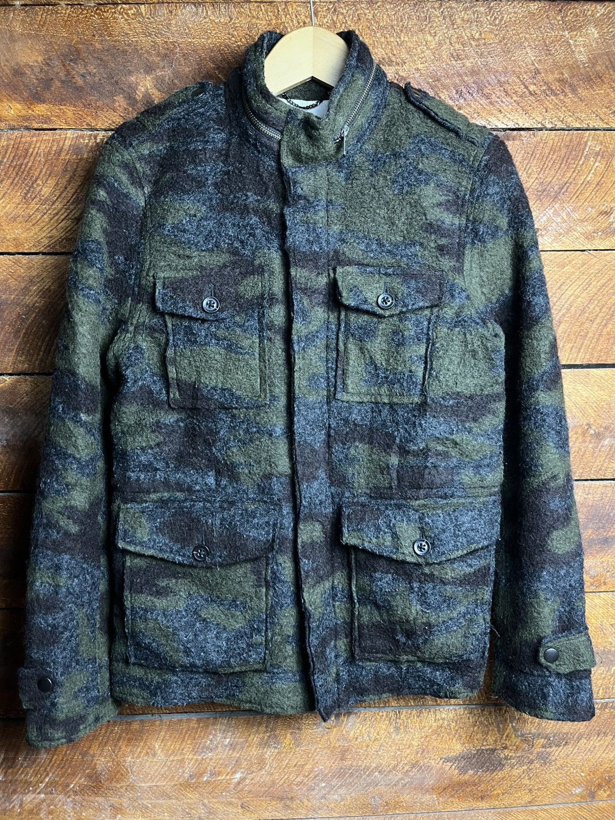 Final Home × If Six Was Nine × Japanese Brand Japanese 291295=Homme army wool jacket Size US M / EU 48-50 / 2 - 1 Thumbnail