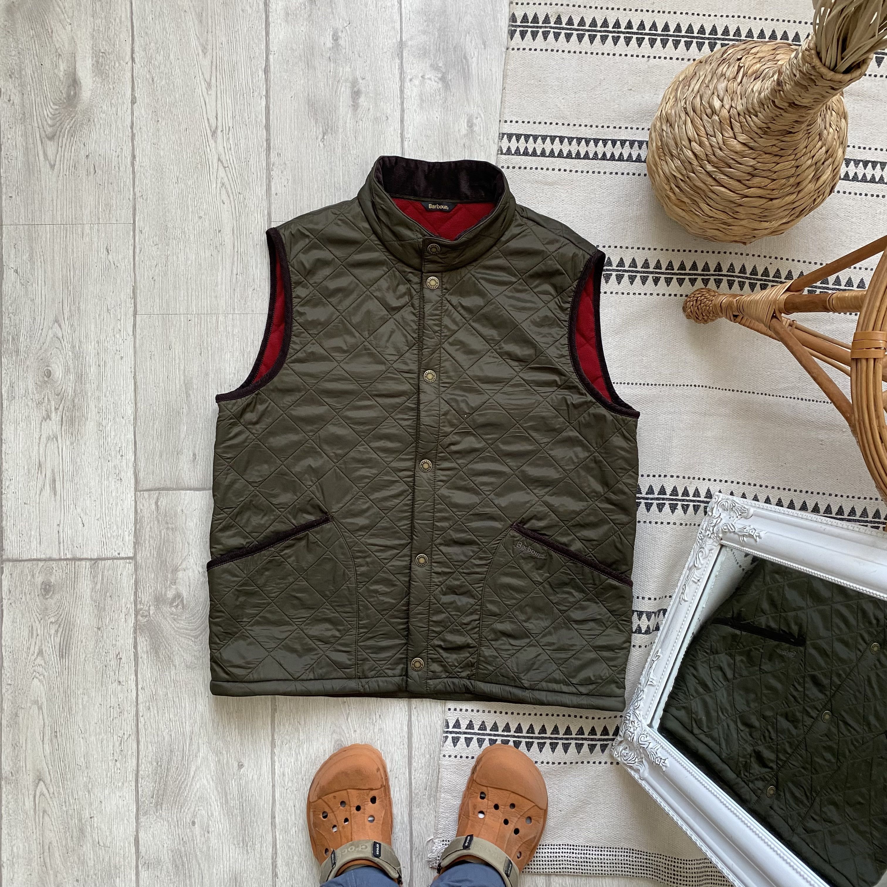 Barbour 🐾 Vintage Barbour Quilted Waistcoat Linning Vest hunter Size US L / EU 52-54 / 3 - 1 Thumbnail