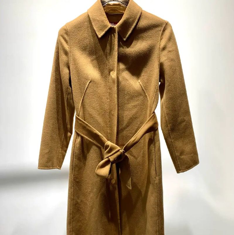 Max Mara MaxMara Camel Wool Women's Coat 0089 Size M / US 6-8 / IT 42-44 - 1 Thumbnail