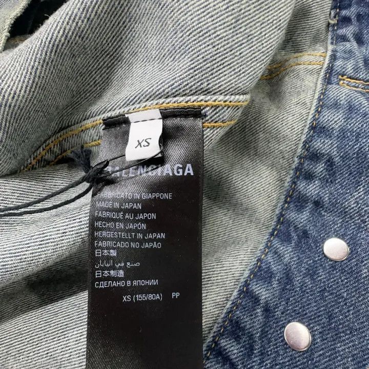 Balenciaga Balenciaga Logo Print Denim Jacket for Women 0079-2507 Size XS / US 0-2 / IT 36-38 - 5 Thumbnail