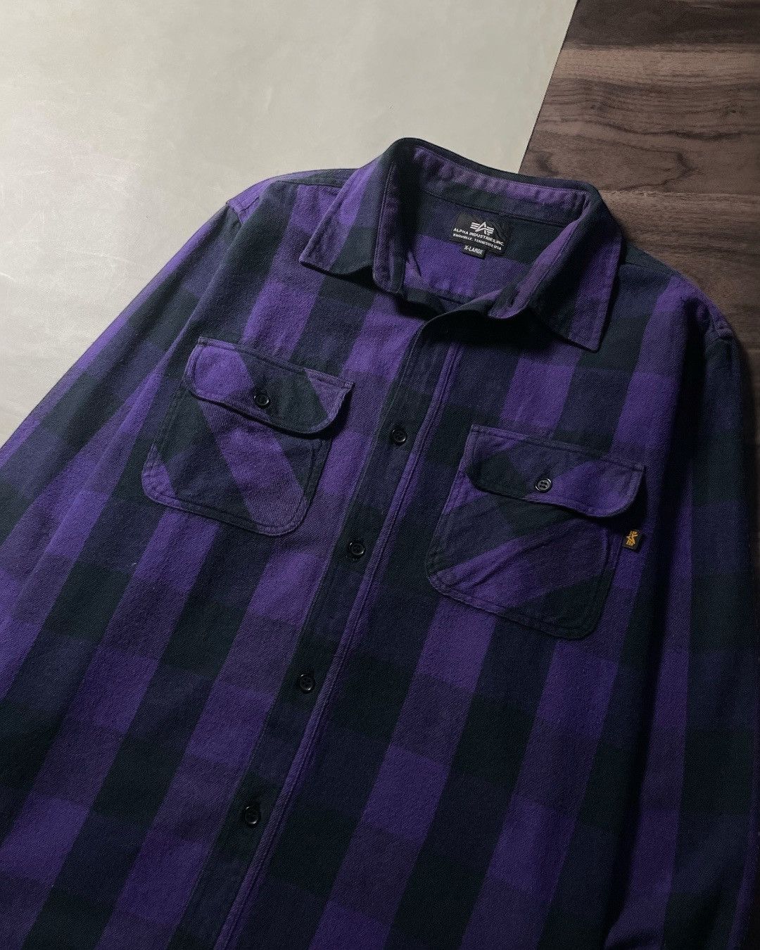 Alpha Industries Heavy Flannel Shirt ALPHA INDUSTRIES Size XL Size US XL / EU 56 / 4 - 3 Thumbnail