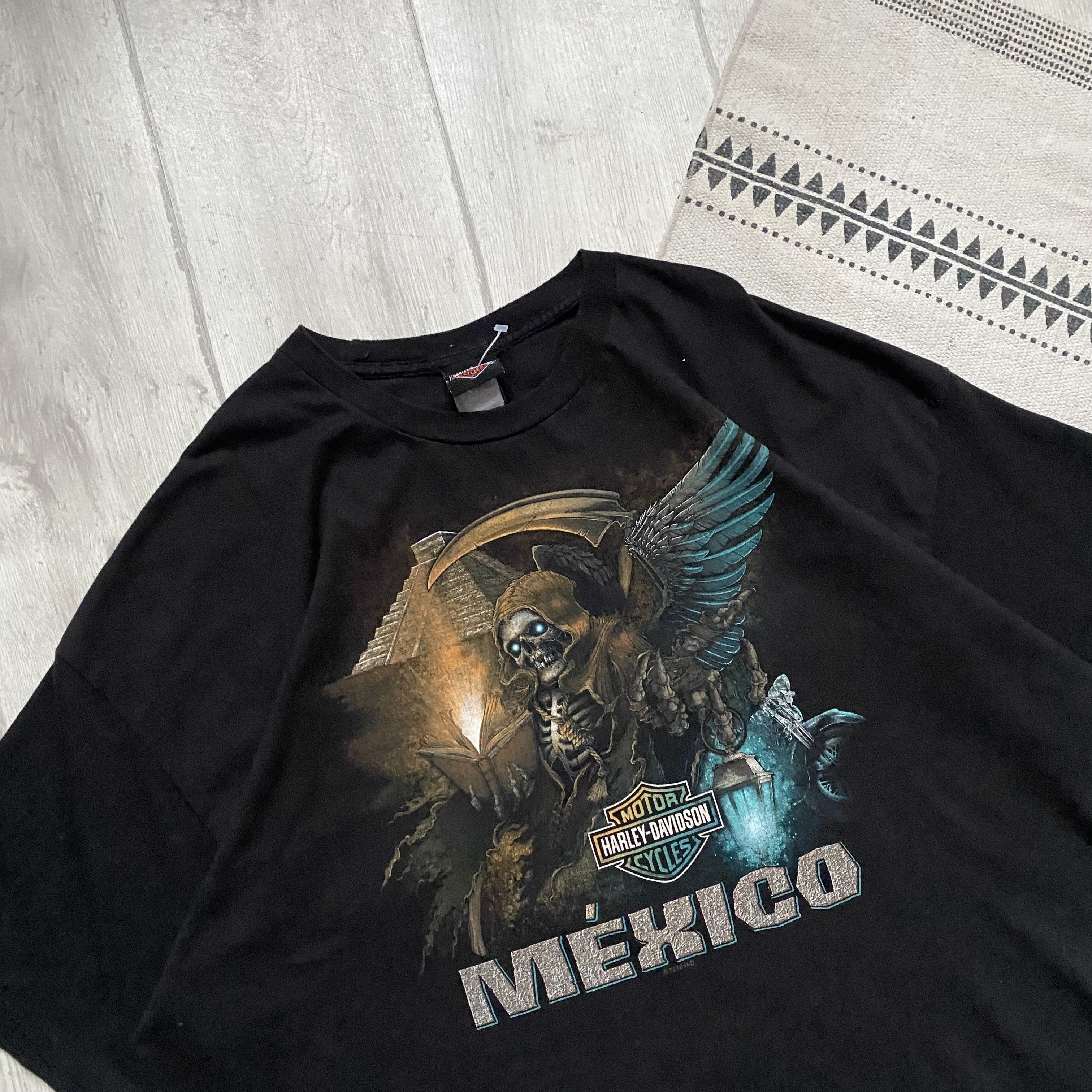Harley Davidson ❗️ 3XL 🏍️ Vintage 00s Harley Davidson MEXICO Heavy tee Size US XXL / EU 58 / 5 - 4 Thumbnail