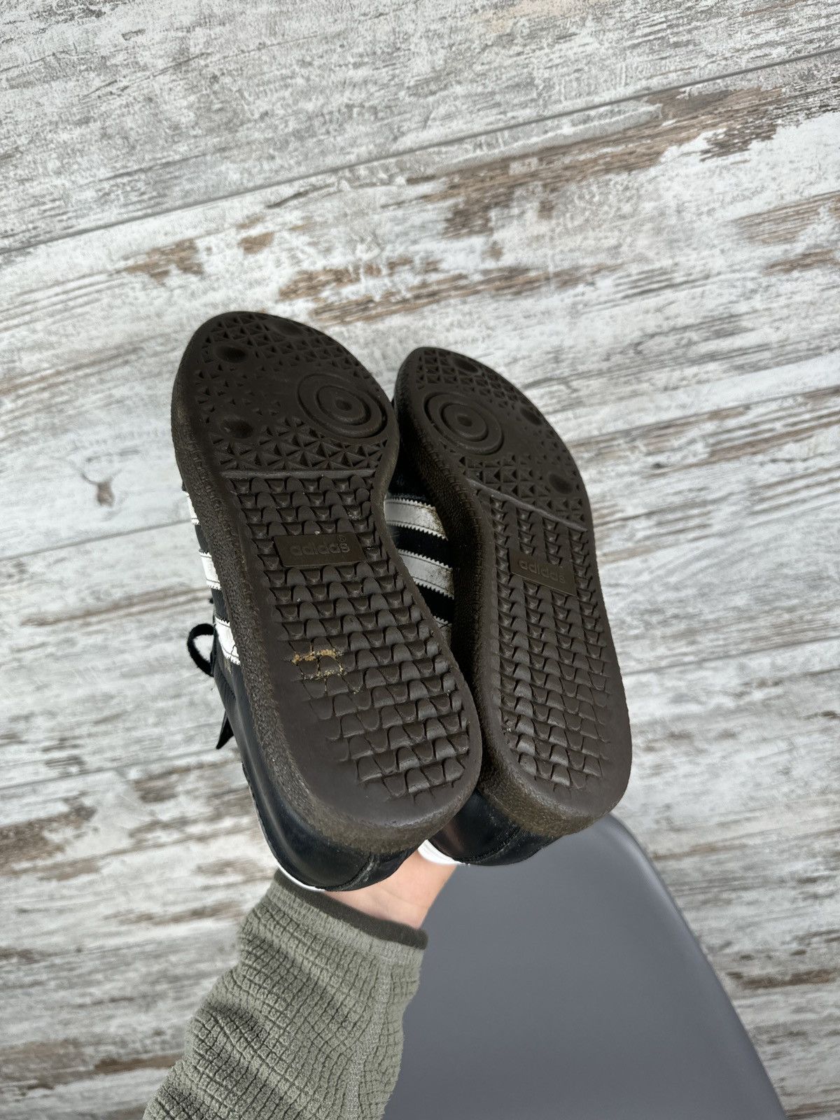 Adidas × Vintage Mens Vintage Adidas Samba distressed sneakers y2k rare drill Size US 8 / EU 41 - 13 Thumbnail