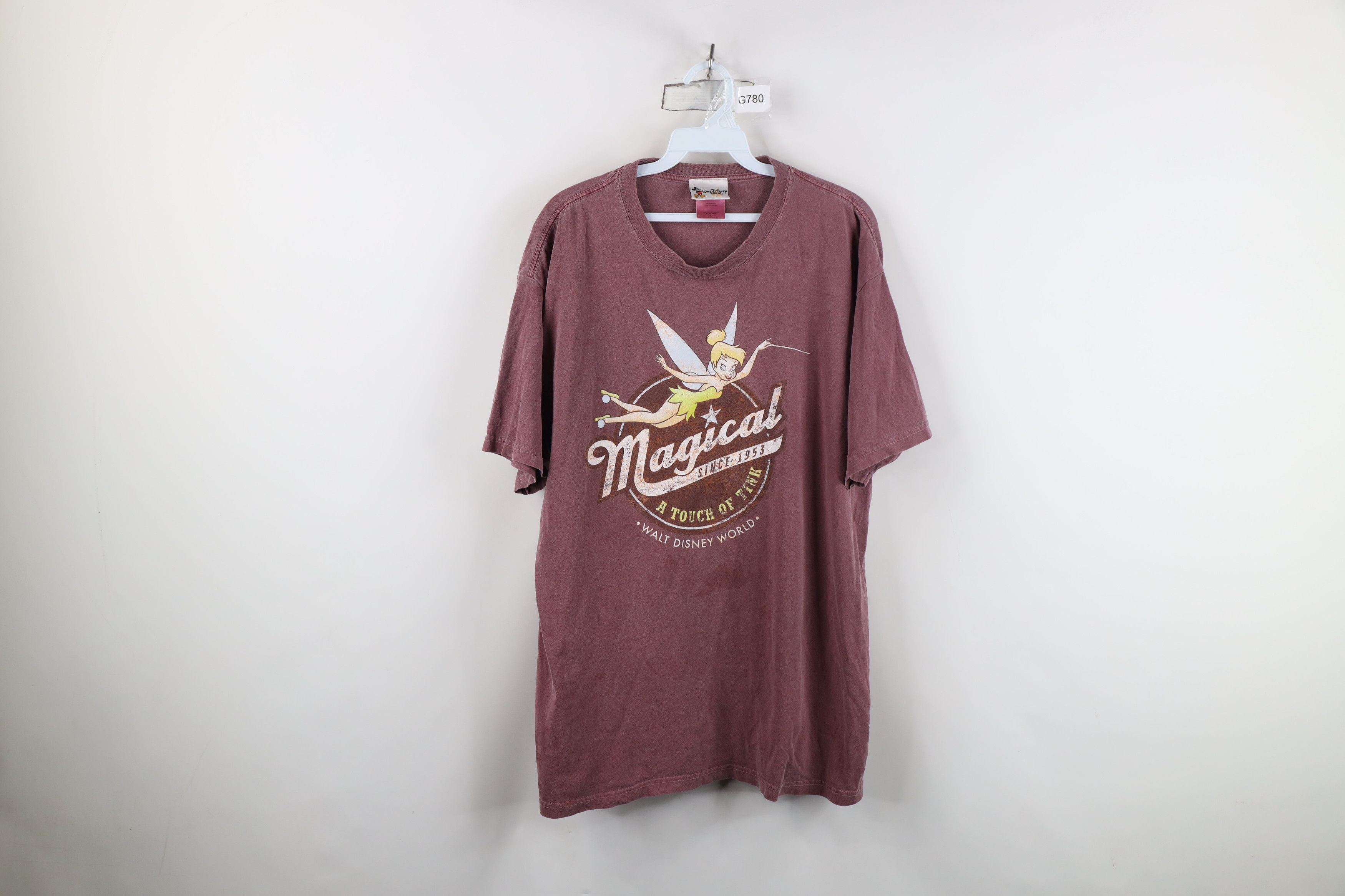 Disney Vintage 90s Walt Disney World Peter Pan Tinker Bell T-Shirt Size US L / EU 52-54 / 3 - 1 Thumbnail
