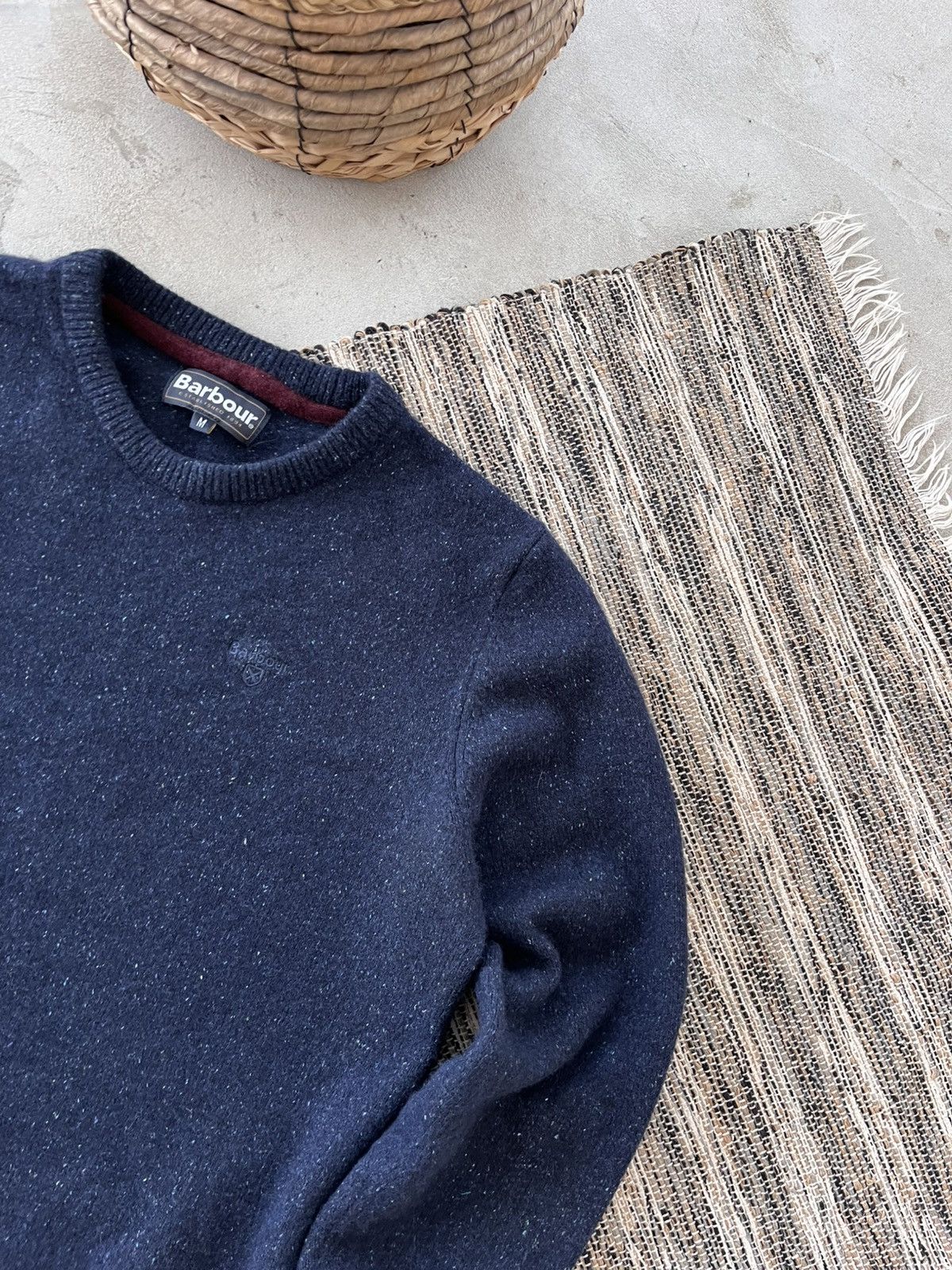Barbour Vintage Barbour Navy Luxury Avantgarde Knit Wool Sweater Y2K Size US M / EU 48-50 / 2 - 4 Thumbnail