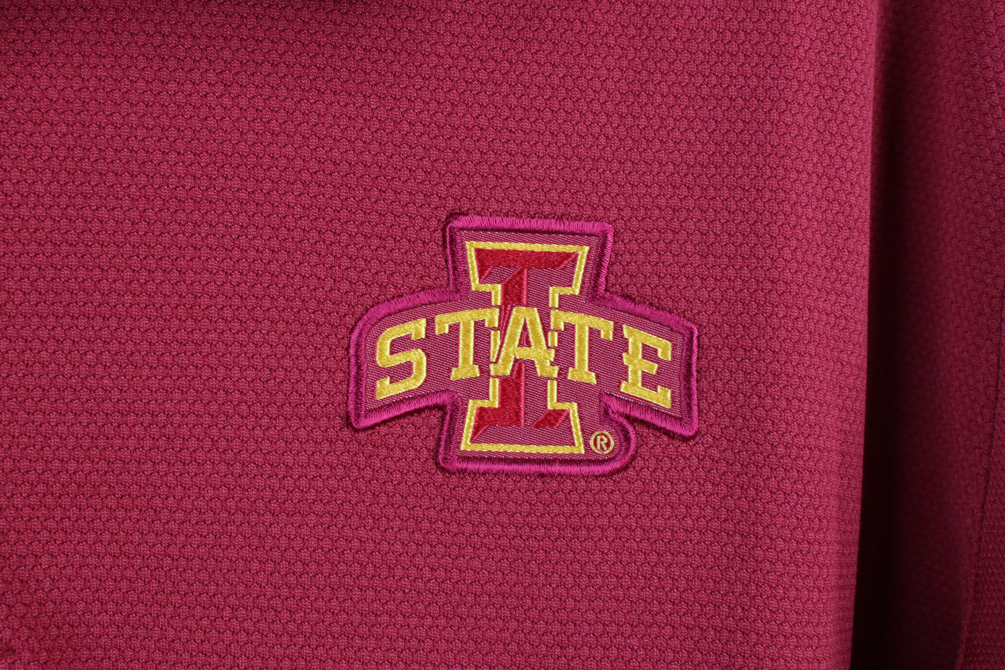 Nike × Vintage Nike Iowa State University Collared Golf Polo Shirt Red Size US L / EU 52-54 / 3 - 5 Thumbnail