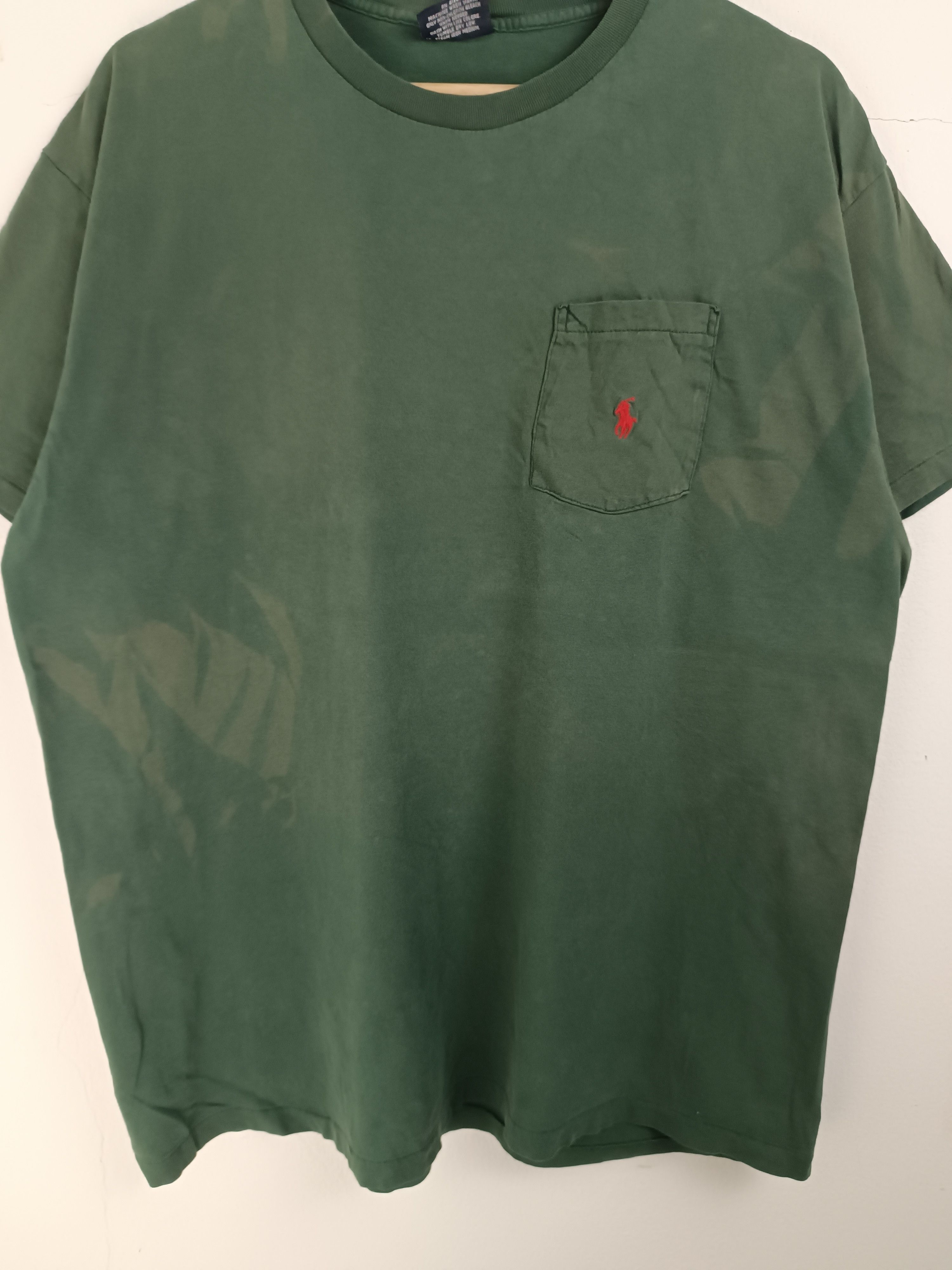 Polo Ralph Lauren FADED VINTAGE 90'S POLO RALPH LAUREN POCKET TEE VERY RARE Size US L / EU 52-54 / 3 - 6 Thumbnail