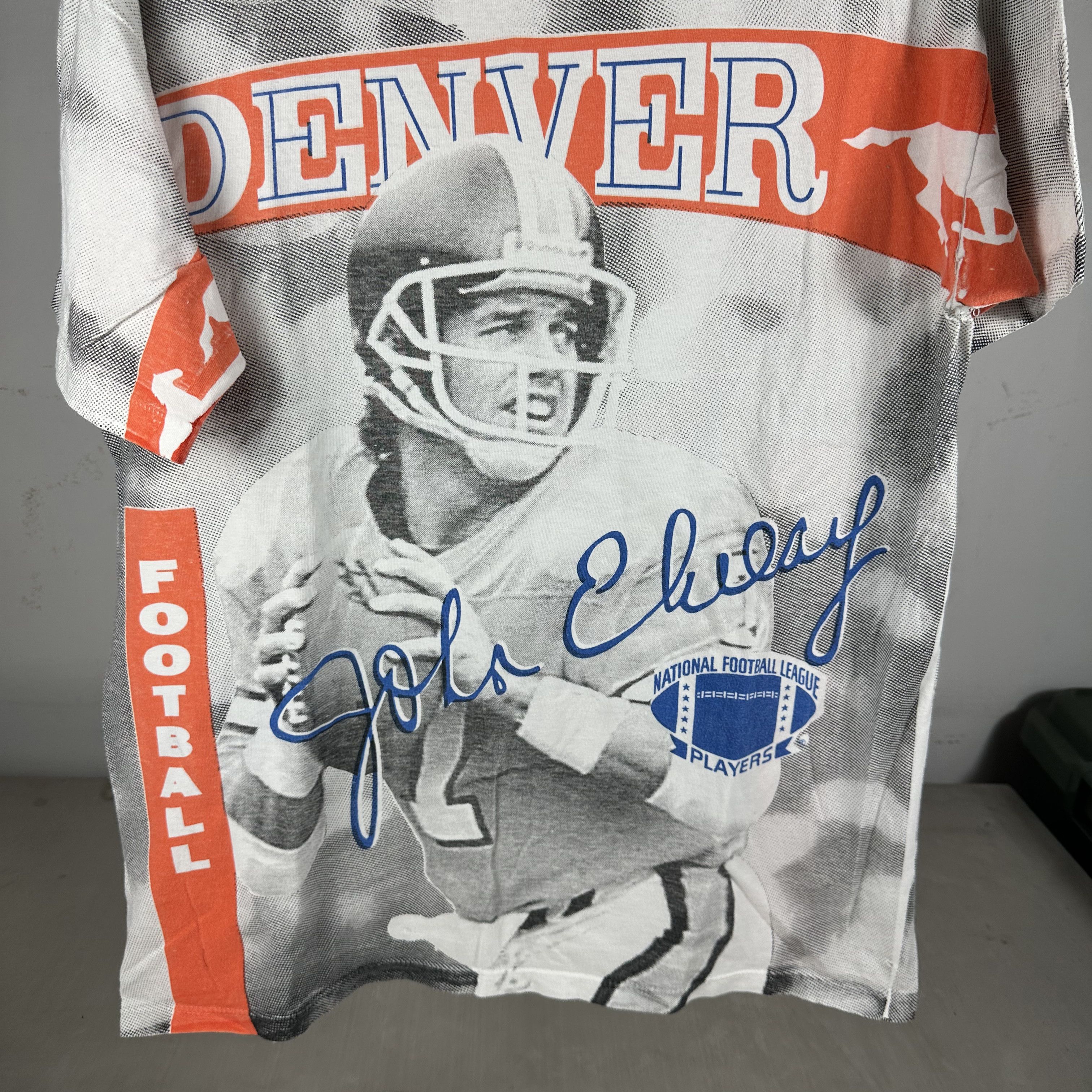 Vintage Vintage 90s Denver Broncos NFL Football All Over Print Tee Size US XL / EU 56 / 4 - 2 Thumbnail