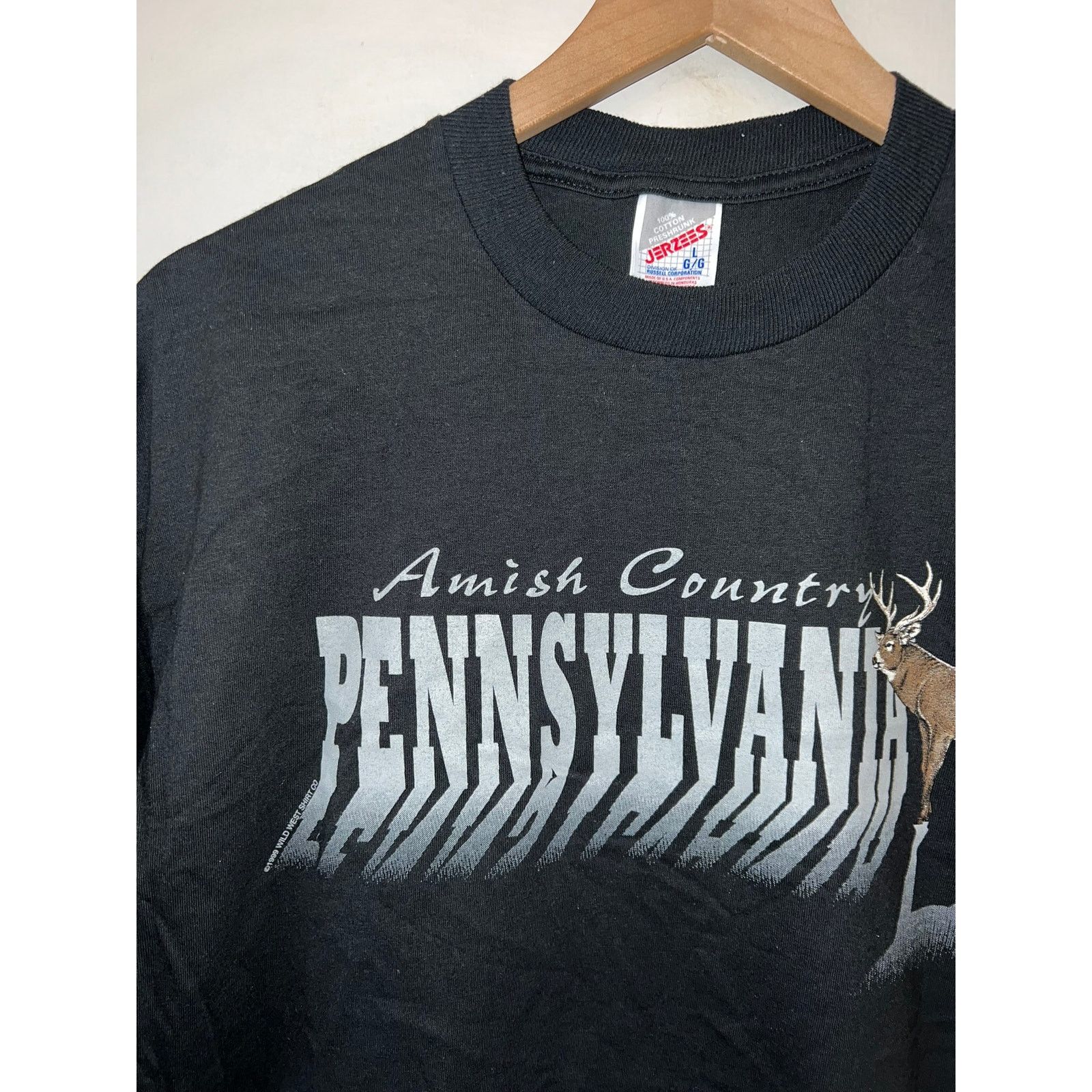 Jerzees 90s Amish Country Pennsylvania Deer Buck Animal Shirt VTG L Size US L / EU 52-54 / 3 - 2 Thumbnail