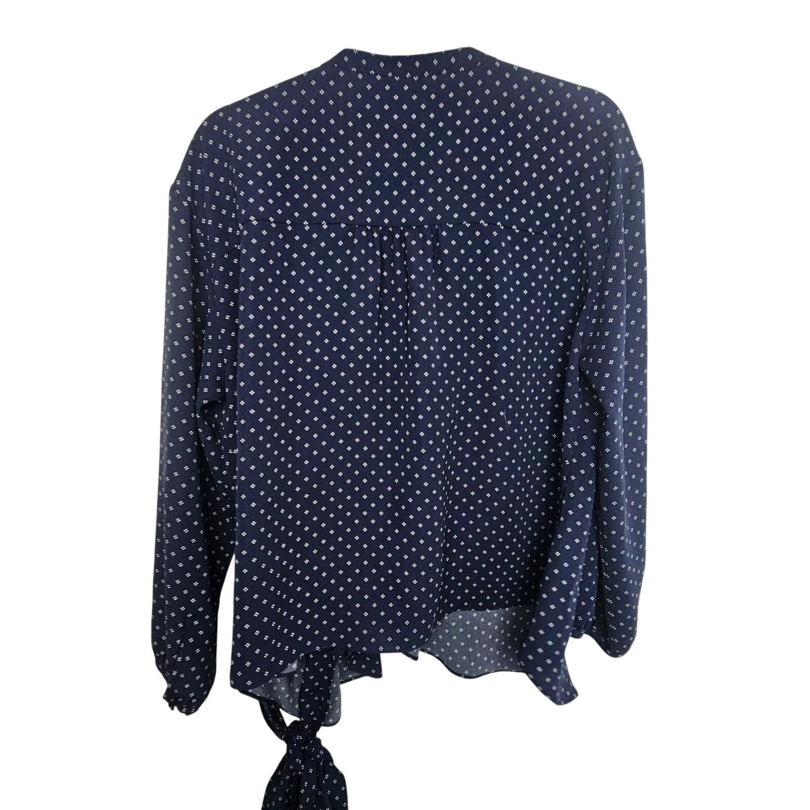 J.Crew J. Crew Womens Foulard Floral Wrap Top Size L Classic Preppy Size L / US 10 / IT 46 - 10 Thumbnail