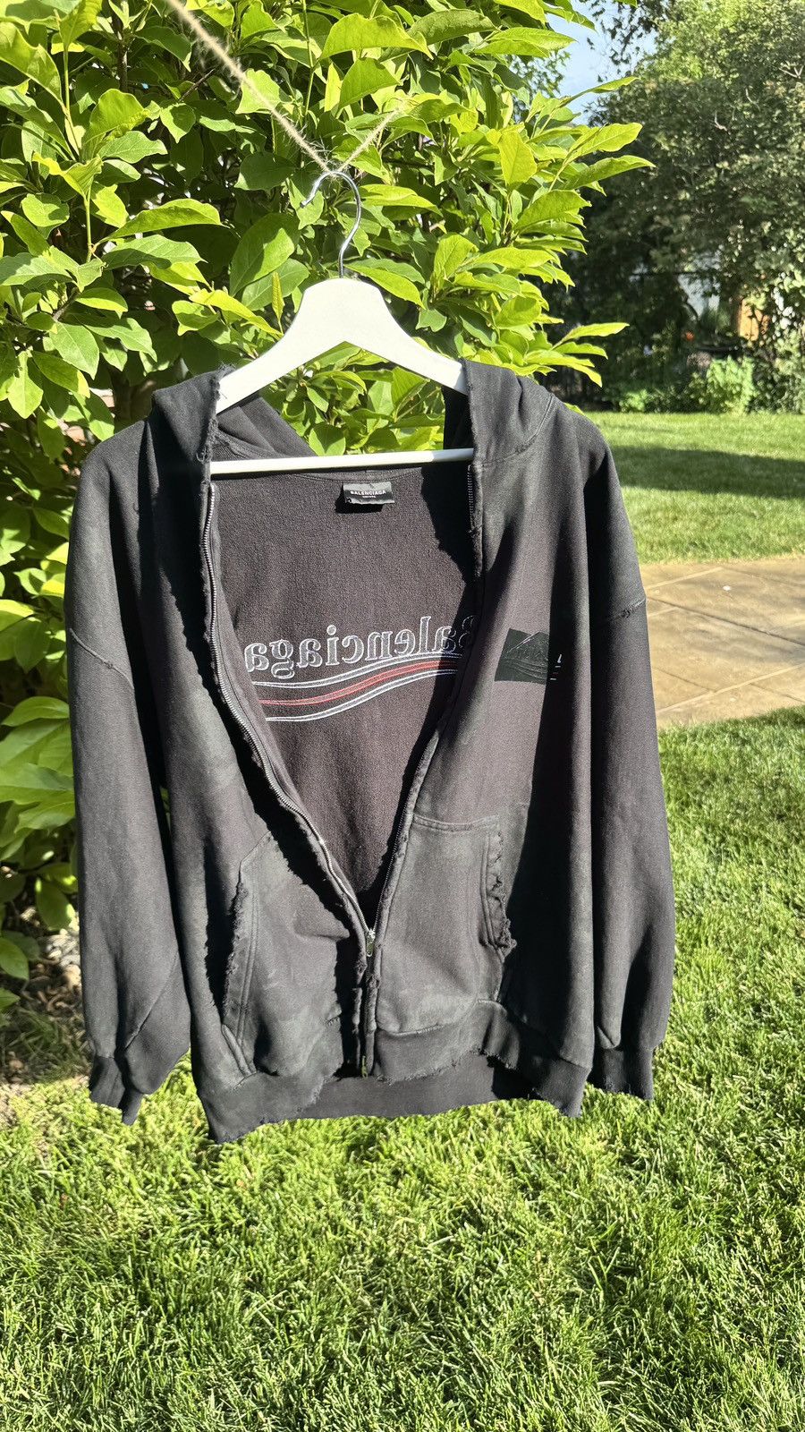 Balenciaga Balenciaga Winter22 Gaffer Zip Hoodie Size US M / EU 48-50 / 2 - 2 Thumbnail