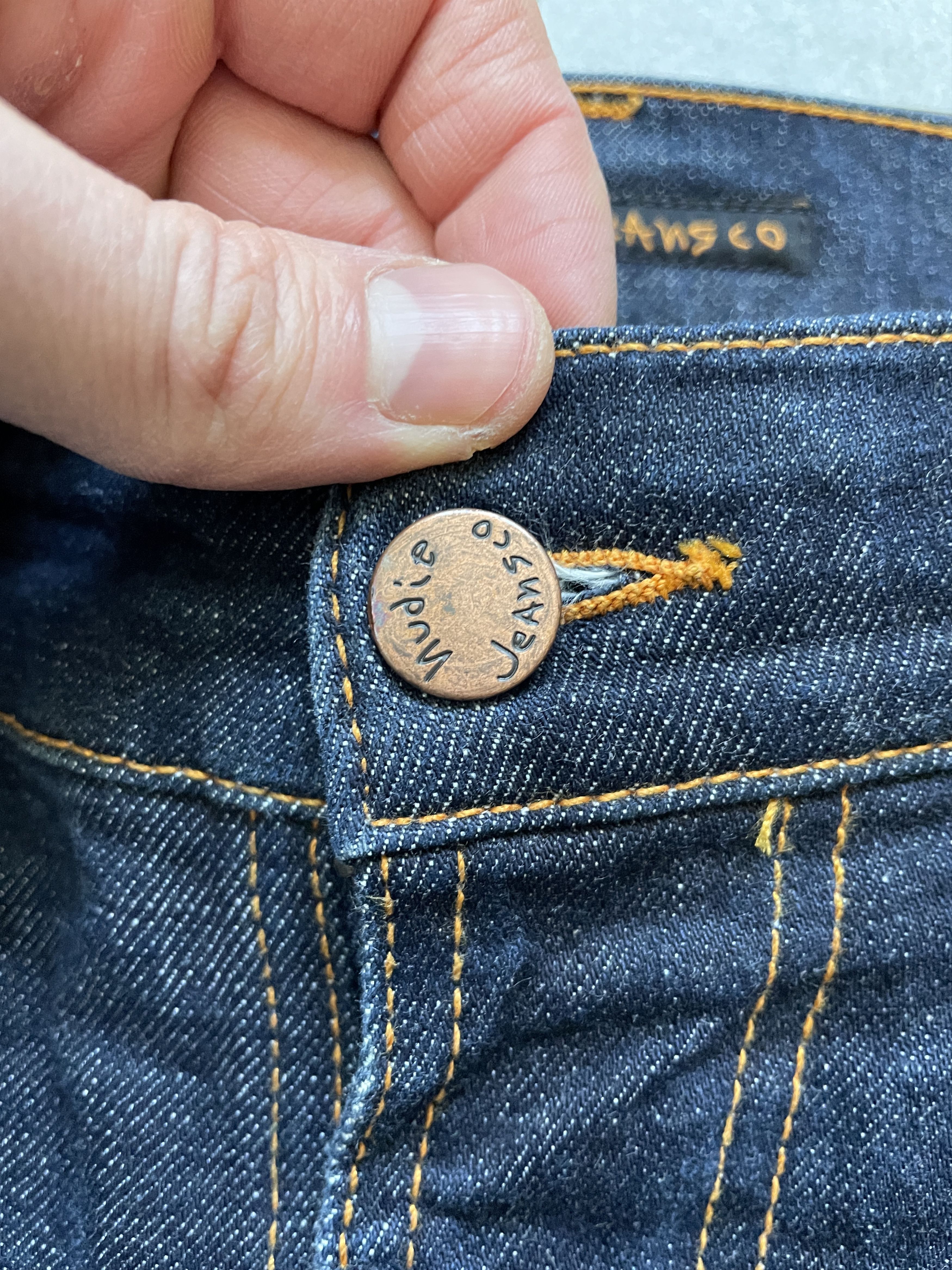 Japanese Brand × Jean × Nudie Jeans NAVY RAW DENIM NUDIE JEANS SLIM SLKINNY DENIM Size US 30 / EU 46 - 5 Thumbnail