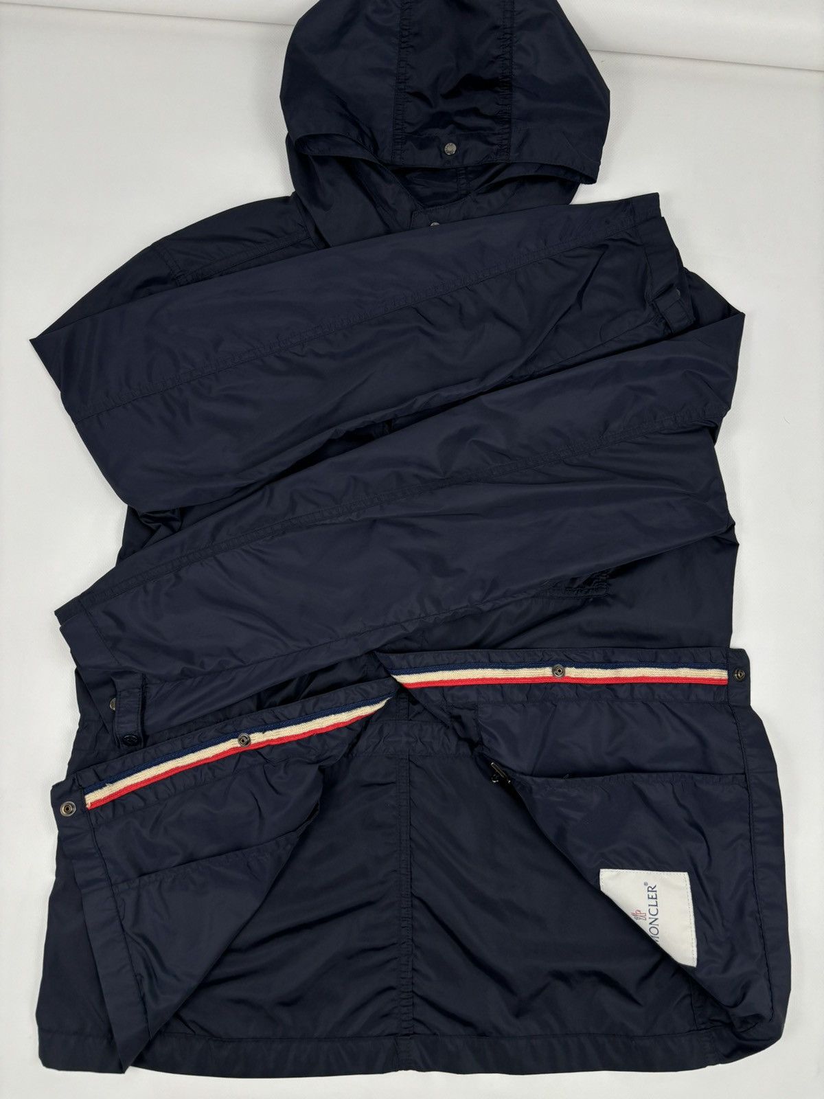 Moncler RARE ROY Front Patch Pocket Nylon Rain Hooded Jacket Bomber Windbreaker Size US M / EU 48-50 / 2 - 9 Thumbnail