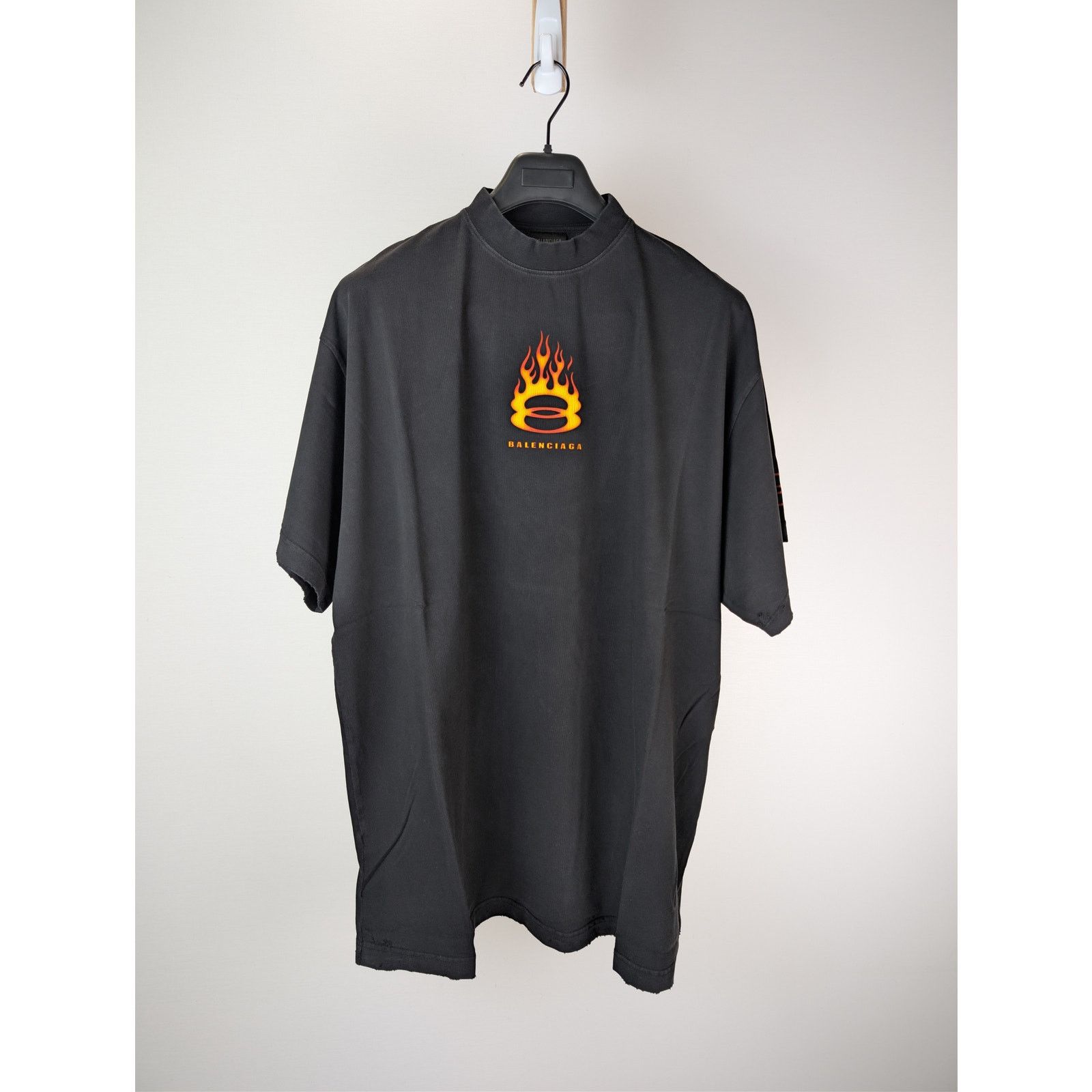 Balenciaga o1rshd1 Q:2 / Vintage Burning Unity Oversized Jersey T-Shirt Size US XL / EU 56 / 4 - 2 Thumbnail