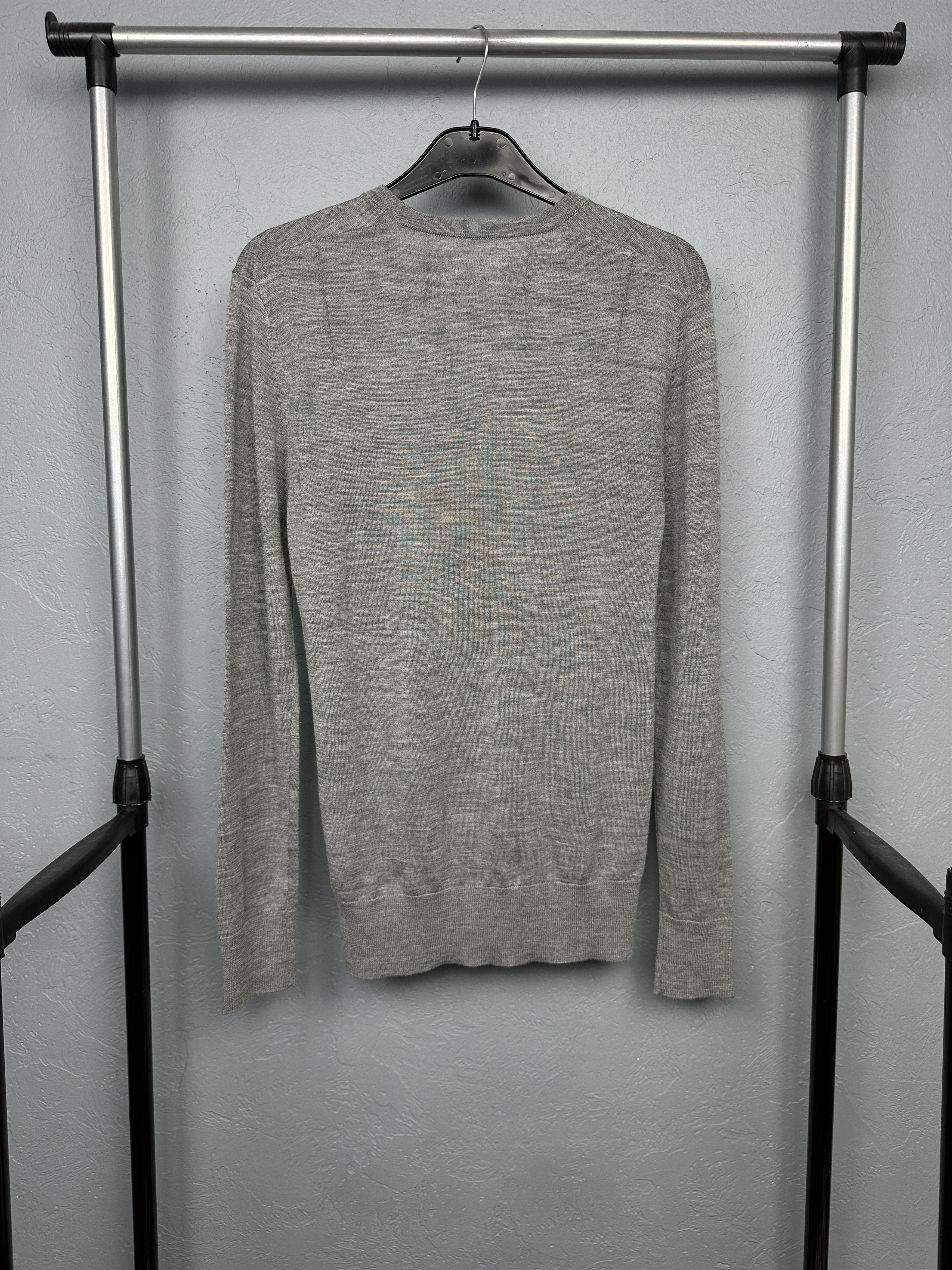 Allsaints AllSaints Mens Mode Merino V-Neck Wool Knit Sweater Size US XS / EU 42 / 0 - 6 Thumbnail