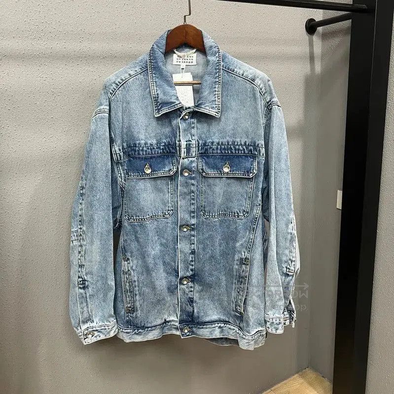 Maison Margiela Maison Margiela Blue Cotton Women's Jacket . Size L / US 10 / IT 46 - 1 Thumbnail