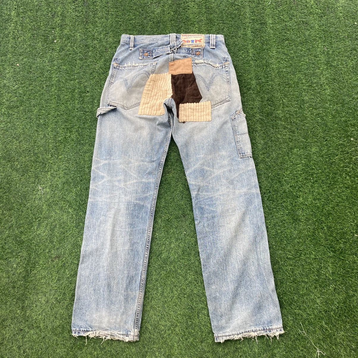 Levi's LEVI’S ORIGINAL RIVETED PATCHWORK JEANS Size US 31 - 2 Thumbnail