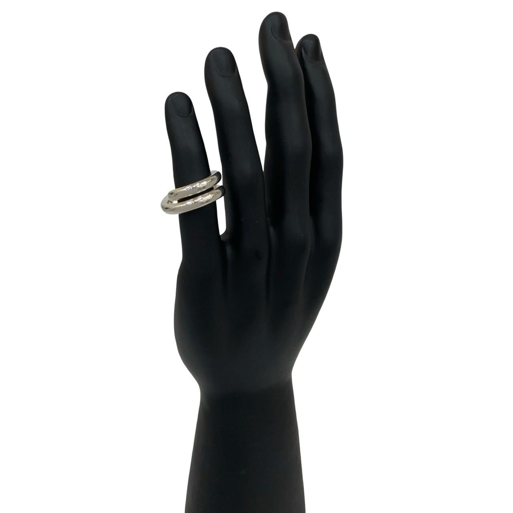 Hermes HERMES Vertige Silver 925 Ring, Size 8, Women's, 36907 Size ONE SIZE - 1 Thumbnail