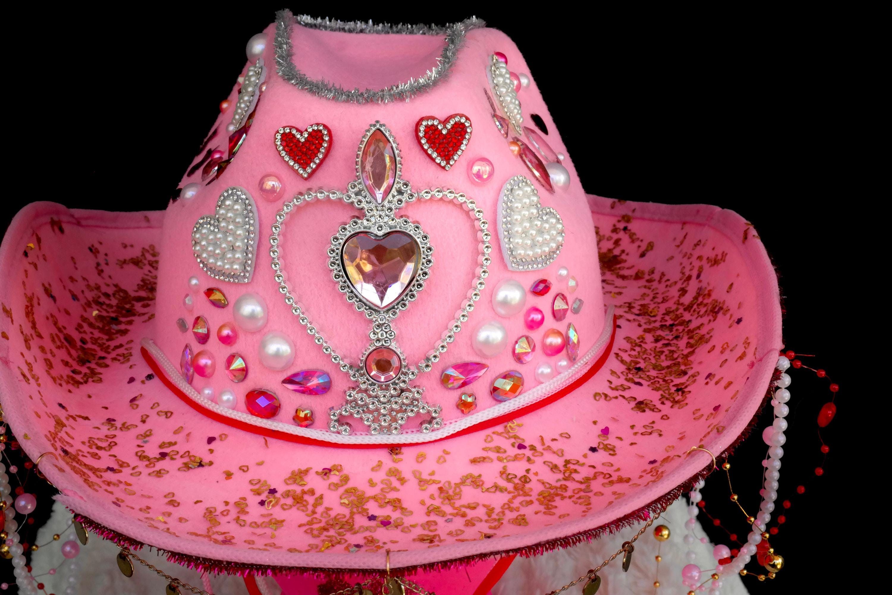 Handmade Princess in Pink Cowgirl Hat Size ONE SIZE - 2 Thumbnail