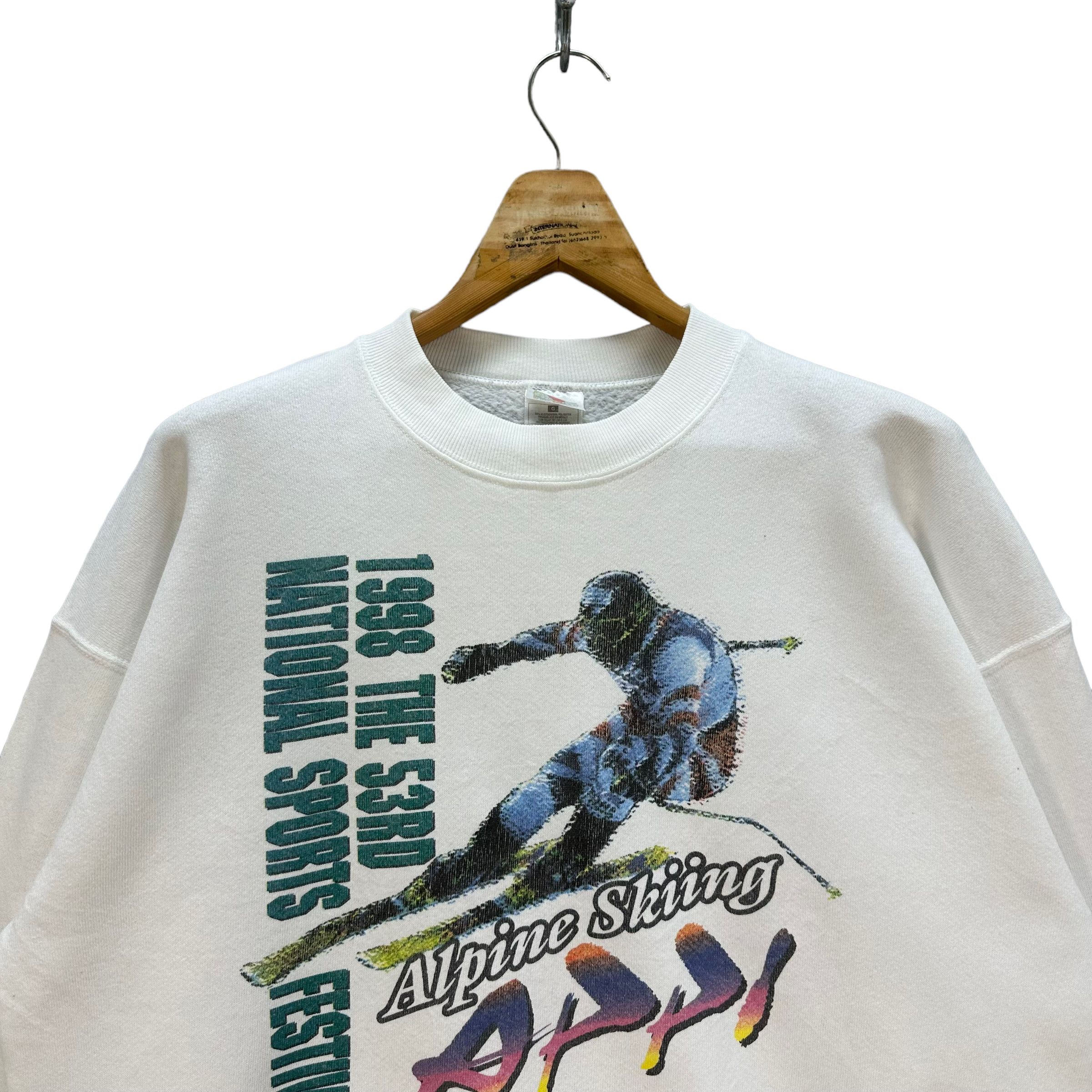 Vintage ALPINE SKIING APPI 1998 SPORTS FESTIVAL SWEATSHIRT #8461-010 Size US L / EU 52-54 / 3 - 2 Thumbnail