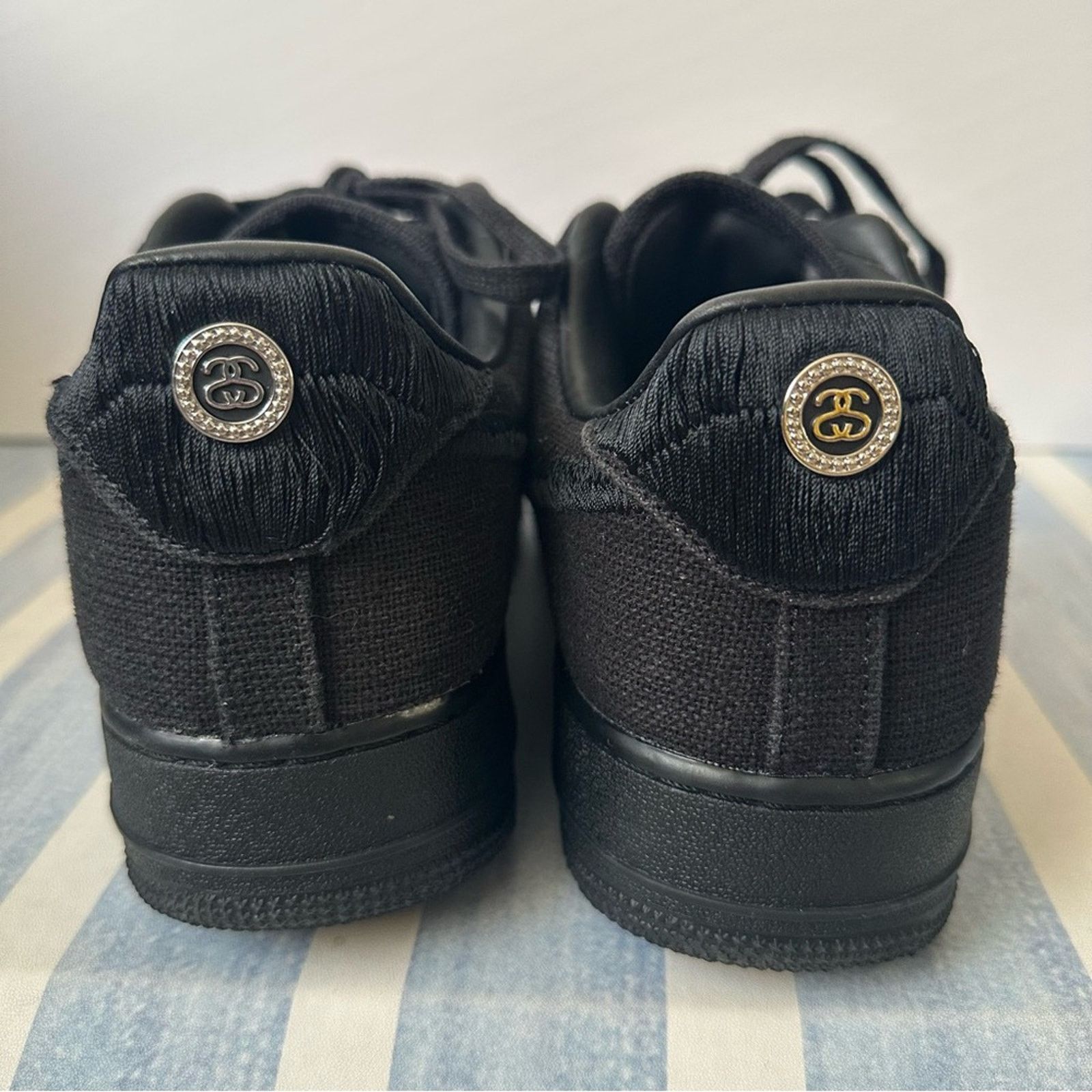 Nike × Stussy AF1 Low "Black" Sneakers M US 12.5 Limited Edition Collab Size US 12.5 / EU 45-46 - 7 Thumbnail