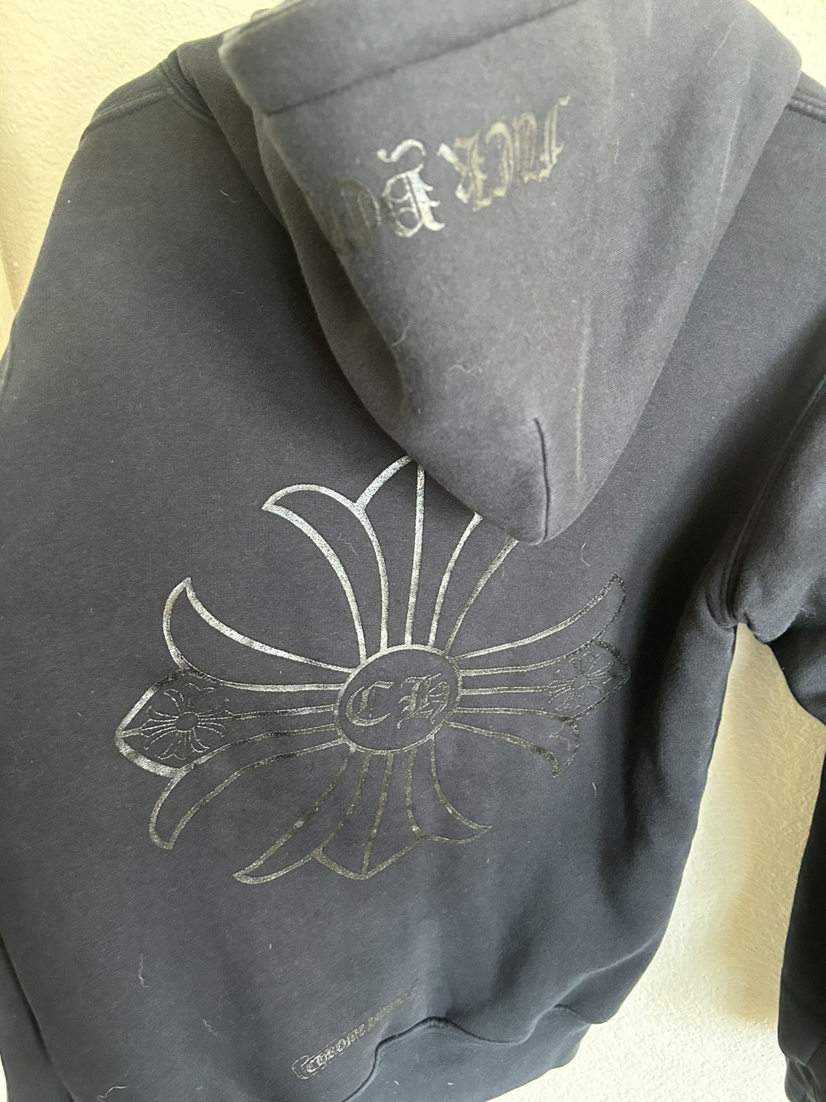 Chrome Hearts Rare Black on Black Thermal Waffle Zip Up Hoodie Size US S / EU 44-46 / 1 - 4 Thumbnail
