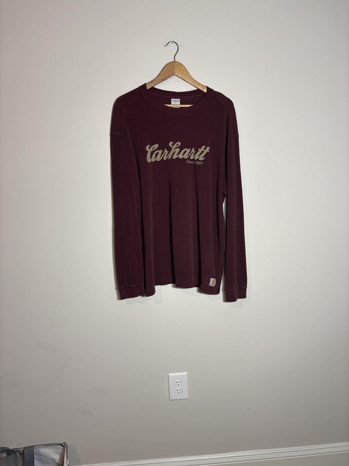 Carhartt Vintage Carhartt Thermal Shirt Distressed Size US L / EU 52-54 / 3 - 1 Thumbnail