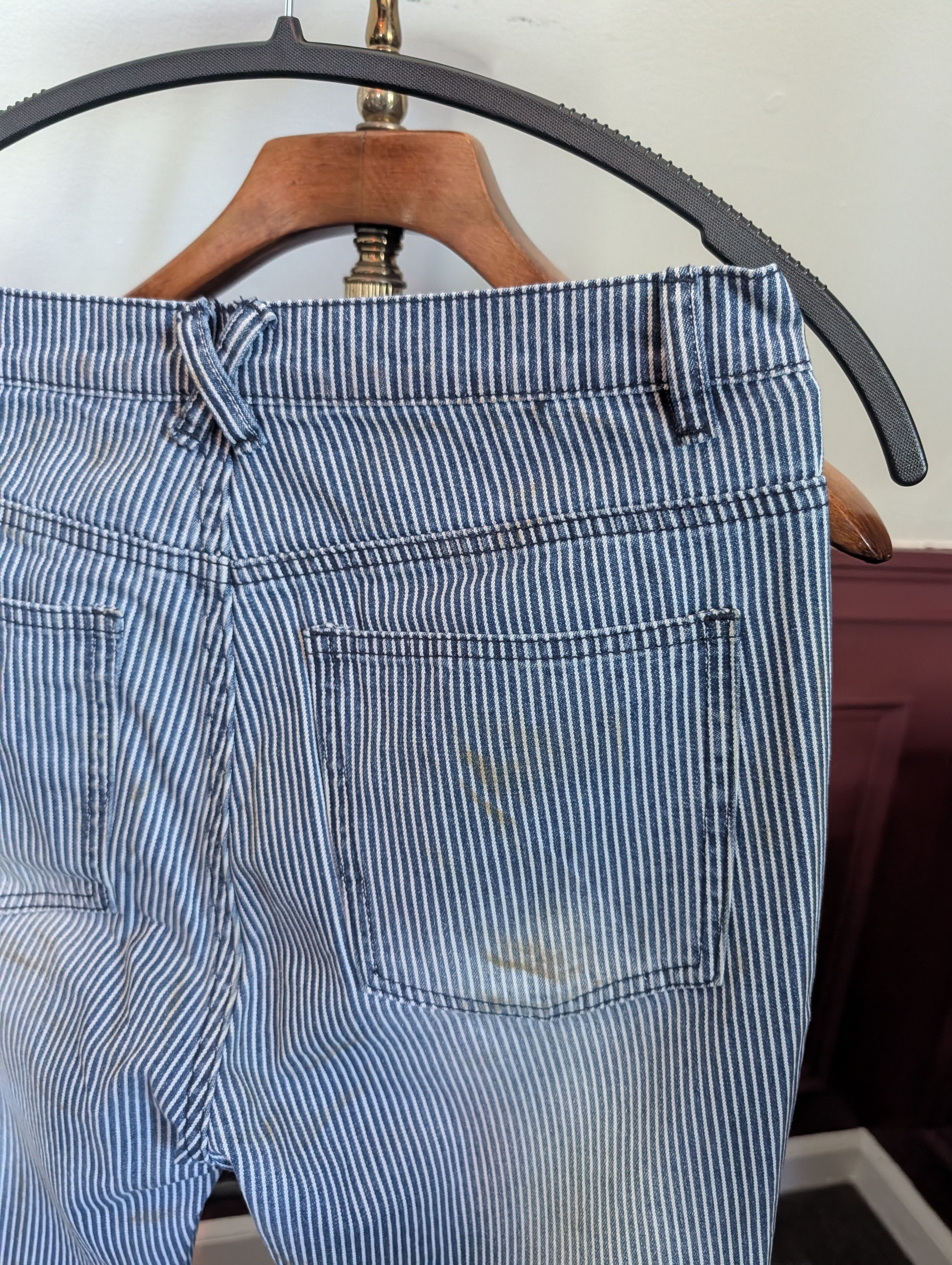 Other VUOTA flared hickory stripe mud wash rabbit foot jeans Size US 30 / EU 46 - 12 Thumbnail