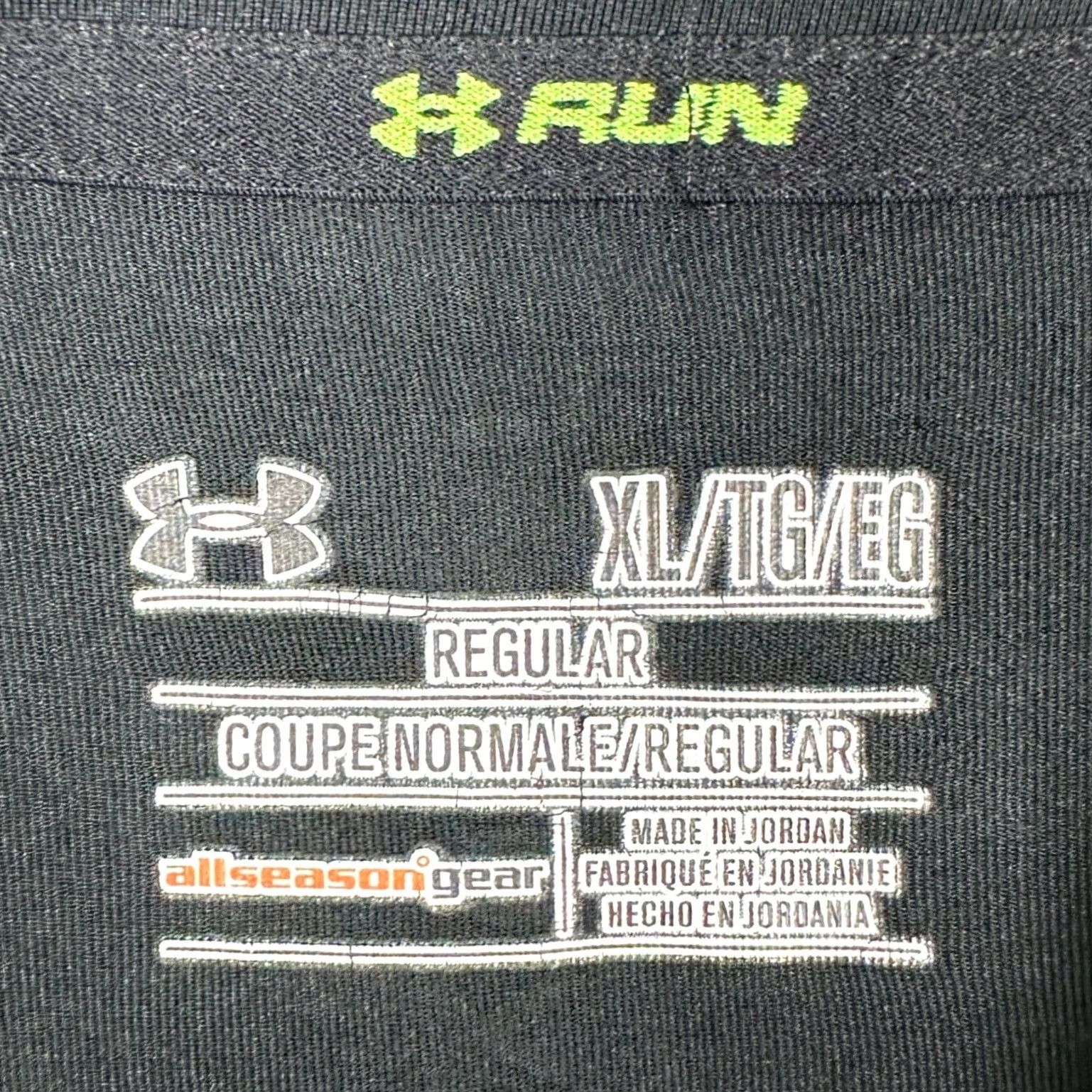 Under Armour Under Armour Sweatshirt Men XL Black Neon AllSeasonGear Quarter Zip Pullover Run Size US XL / EU 56 / 4 - 4 Thumbnail