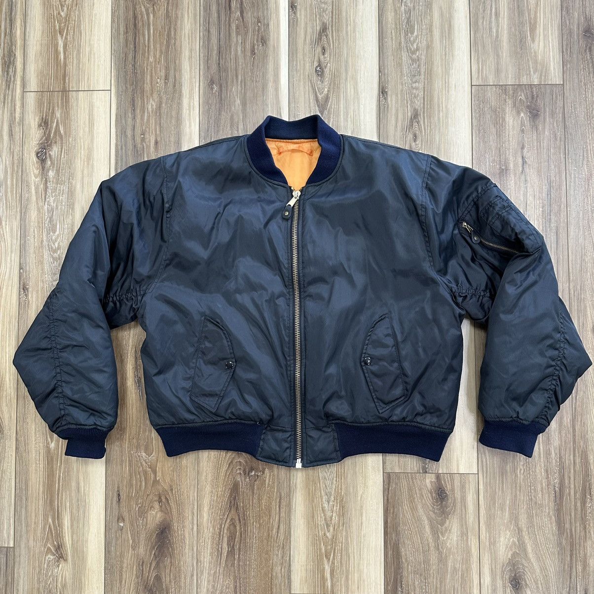 Vintage Vintage Aviation Flyer’s Intermediate MA-1 Flight Jacket Size US XL / EU 56 / 4 - 1 Thumbnail