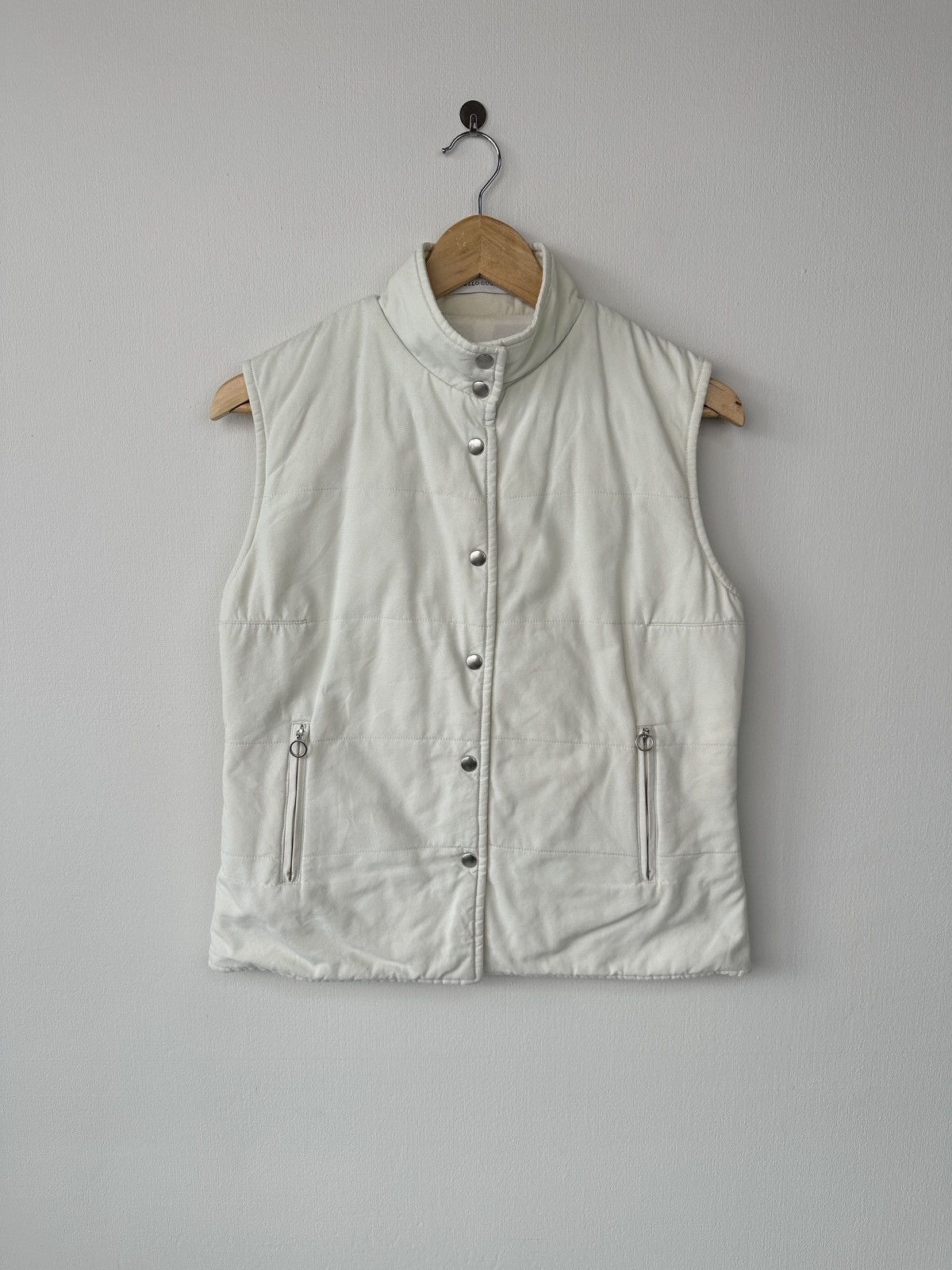 Brunello Cucinelli Vintage BRUNELLO CUCINELLI Cotton Women’s Vest Jacket Gilet Size L / US 10 / IT 46 - 1 Thumbnail