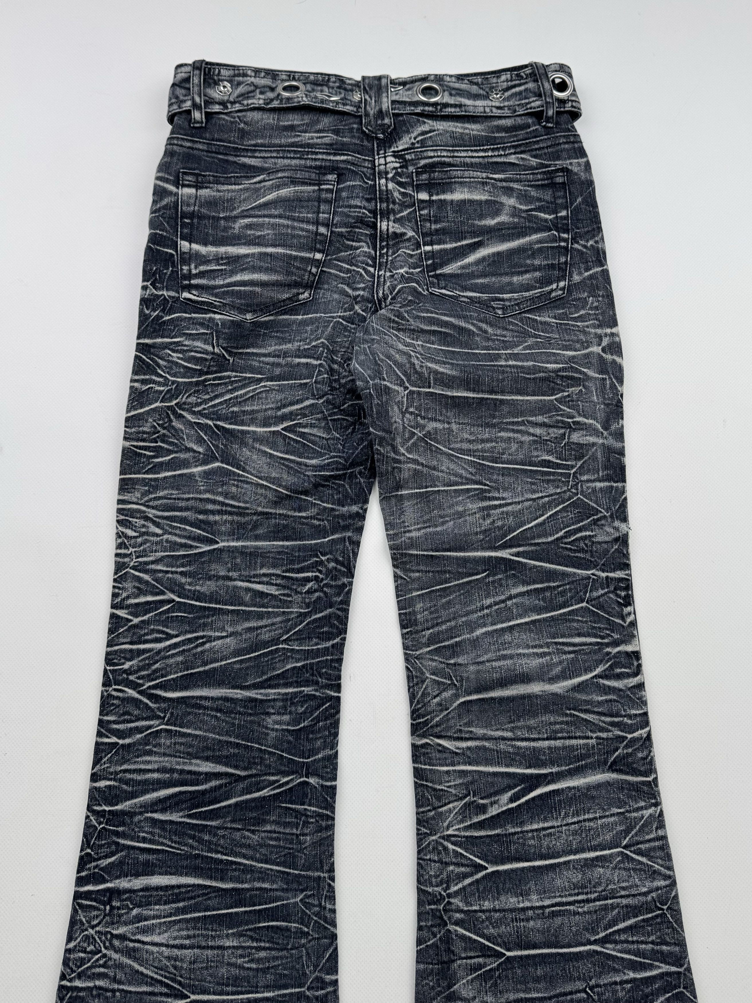 Hysteric Glamour 90's Flared Jeans and Faded Details With Belt B171(V459)E2 Size 24" / US 00 / IT 34 - 7 Thumbnail