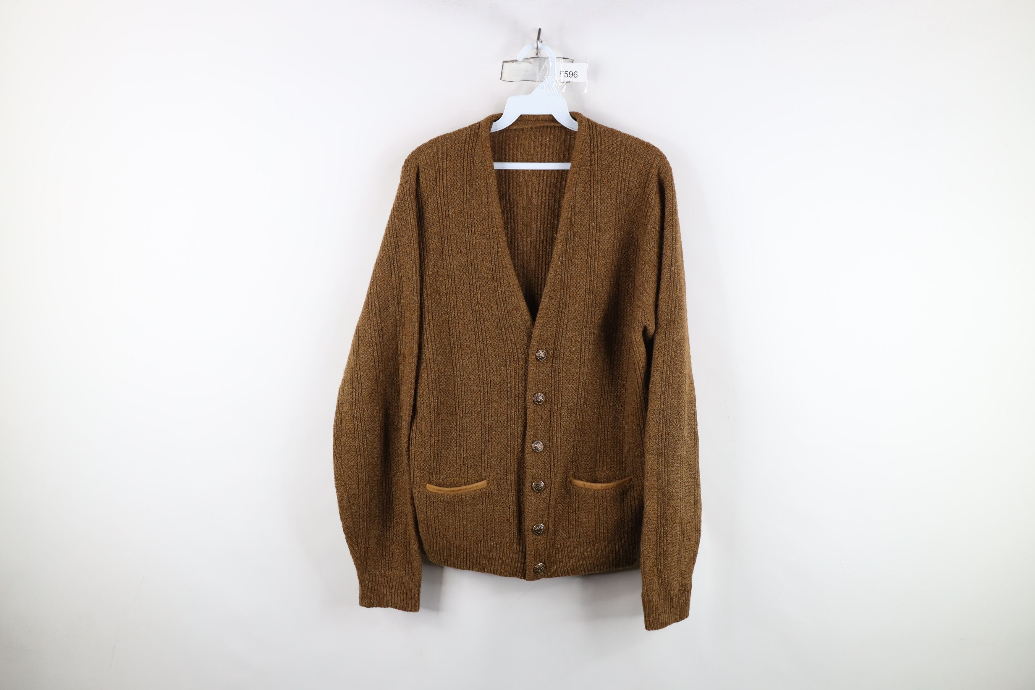 Vintage Vintage 50s Streetwear Mohair Blend Cardigan Sweater USA Size US M / EU 48-50 / 2 - 1 Thumbnail