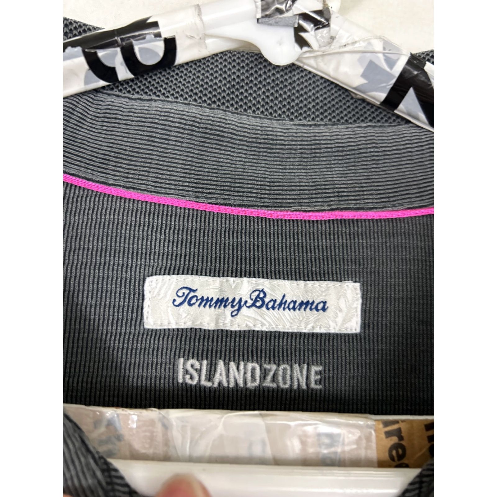 Tommy Bahama Tommy Bahama Polo Shirt Mens XL Gray Textured Modal Island Zone Casual Shirt Size US XL / EU 56 / 4 - 6 Thumbnail