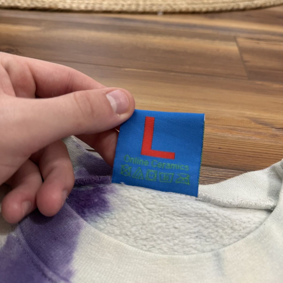 Online Ceramics Online Ceramics Ram Dass 50 Years Here Now Tie Dye Crewneck Size US L / EU 52-54 / 3 - 5 Thumbnail