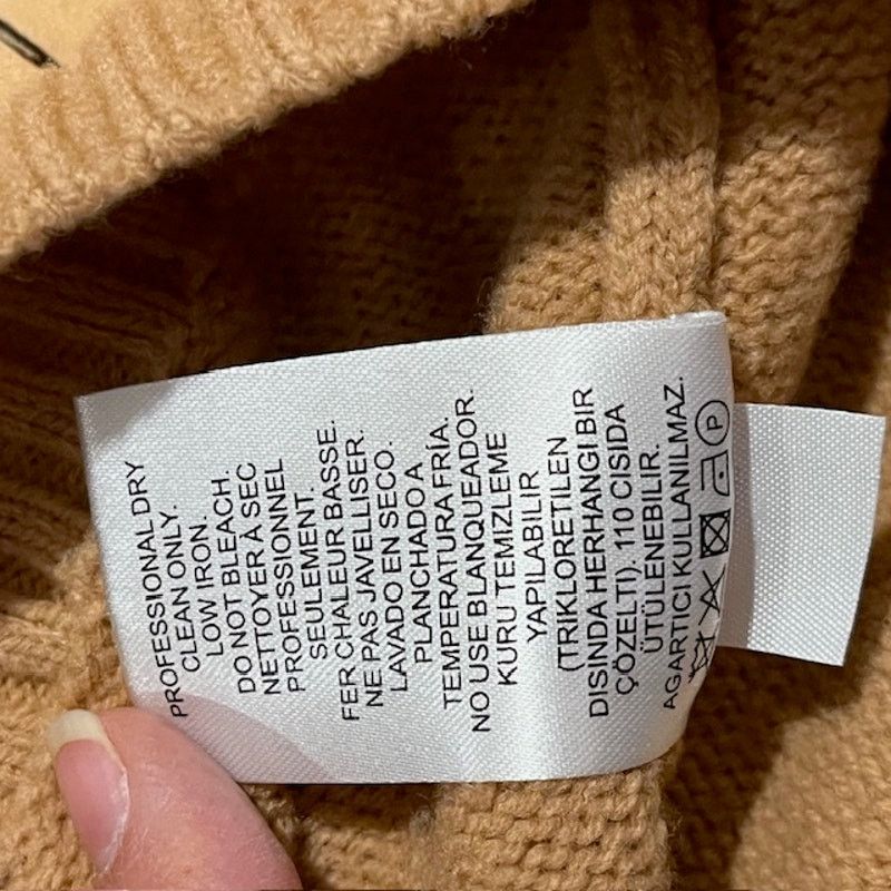 Tibi Tibi Merino Wool V-neck Puff Sleeve Camel Sweater Small Size S / US 4 / IT 40 - 12 Thumbnail