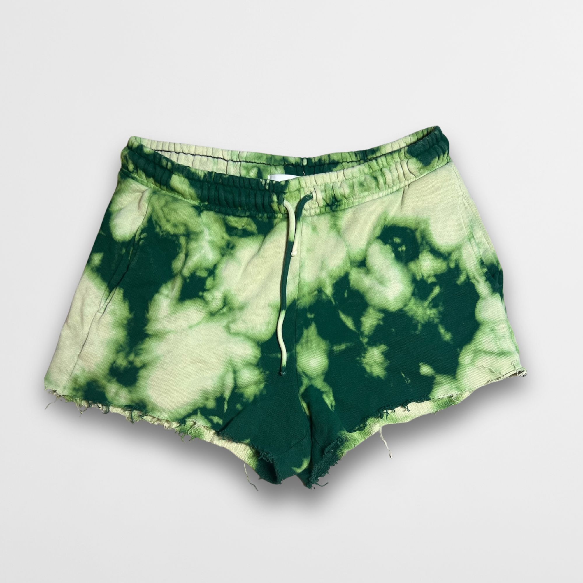 COTTONCITIZEN Cotton Citizen Green Tie-Dye Shorts Womens M Lightweight Cas Size 28" / US 6 / IT 42 - 2 Thumbnail