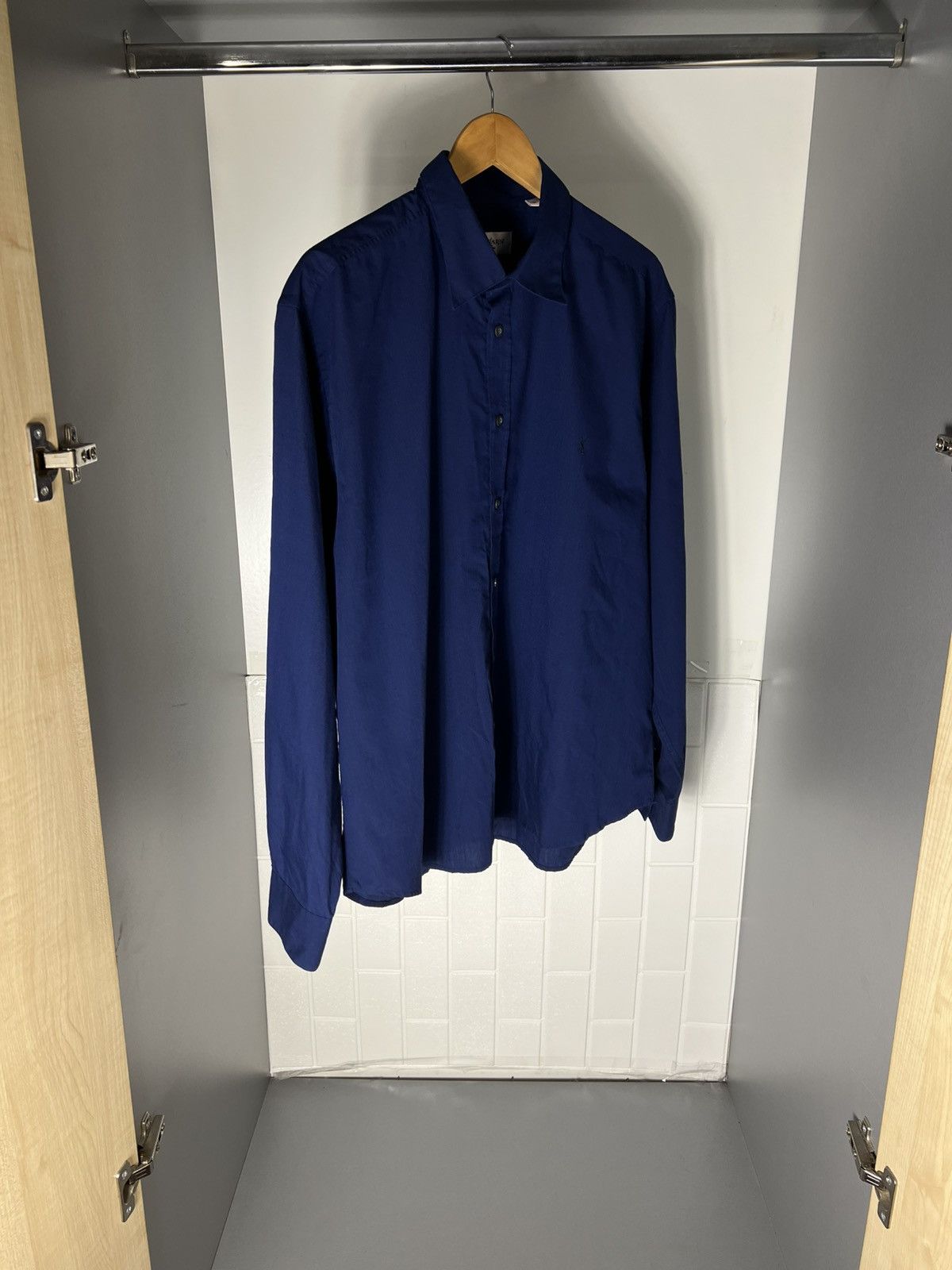 Saint Laurent Paris VINTAGE YVES SAINT LAURENT CLASSIC DESIGNER SHIRT CASUAL 90s Size US XL / EU 56 / 4 - 4 Thumbnail