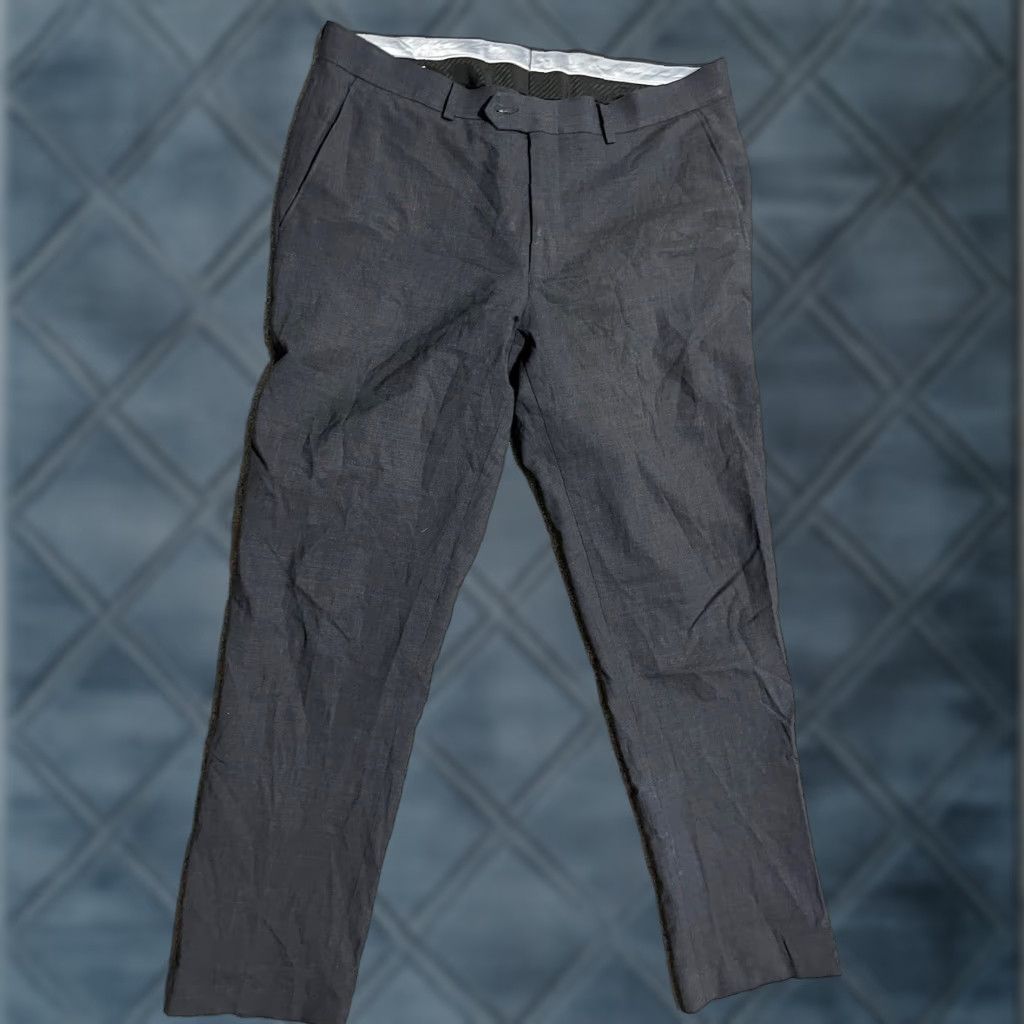 Bar III Bar III Mens Slim Fit Solid Stretch Suit Pants Gray Flat Front 34x30 Size 34R - 1 Thumbnail