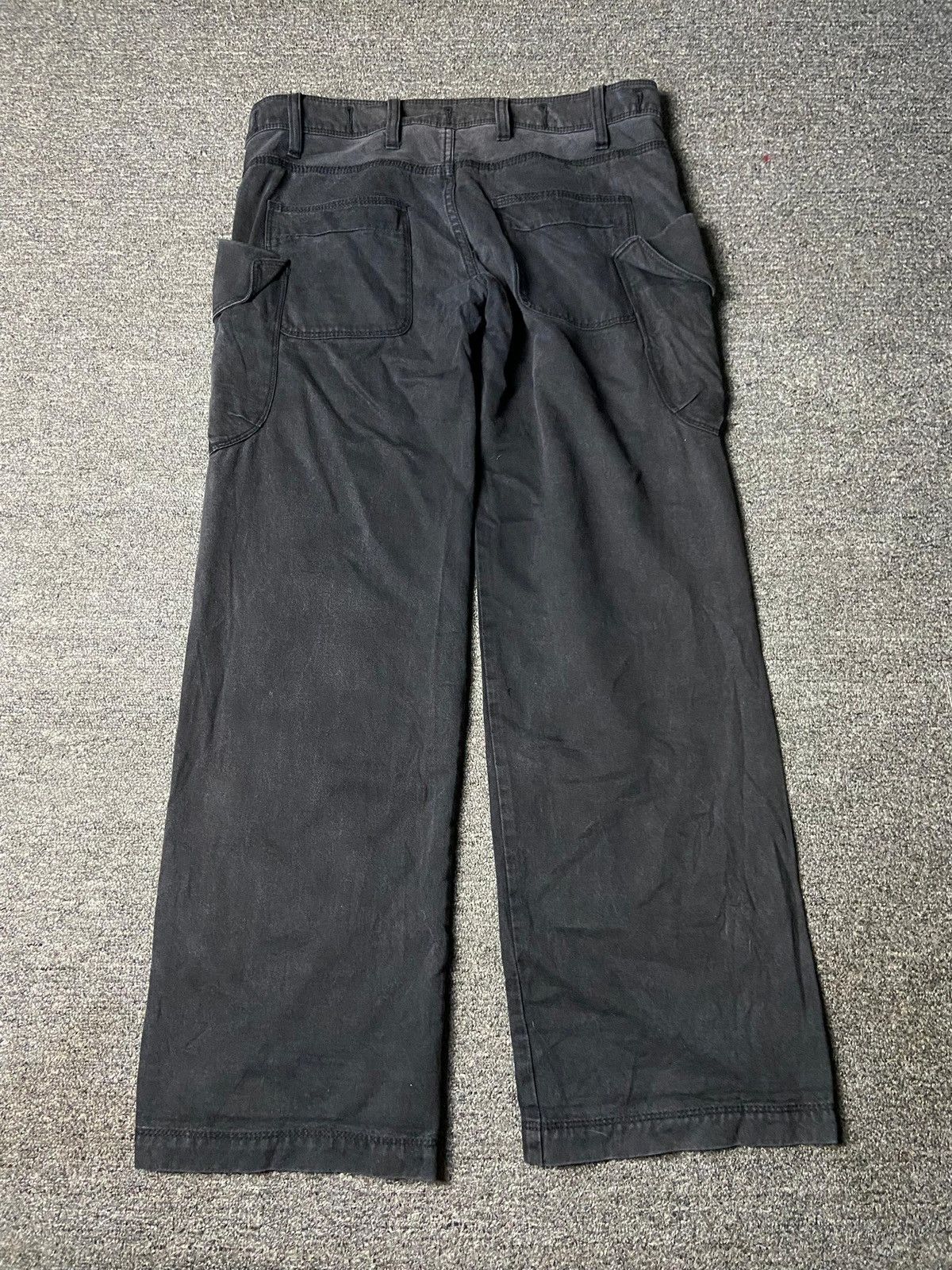 Japanese Brand Japanese Brand Black Faded Cargo Jeans Pants (162) Size US 33 - 2 Thumbnail