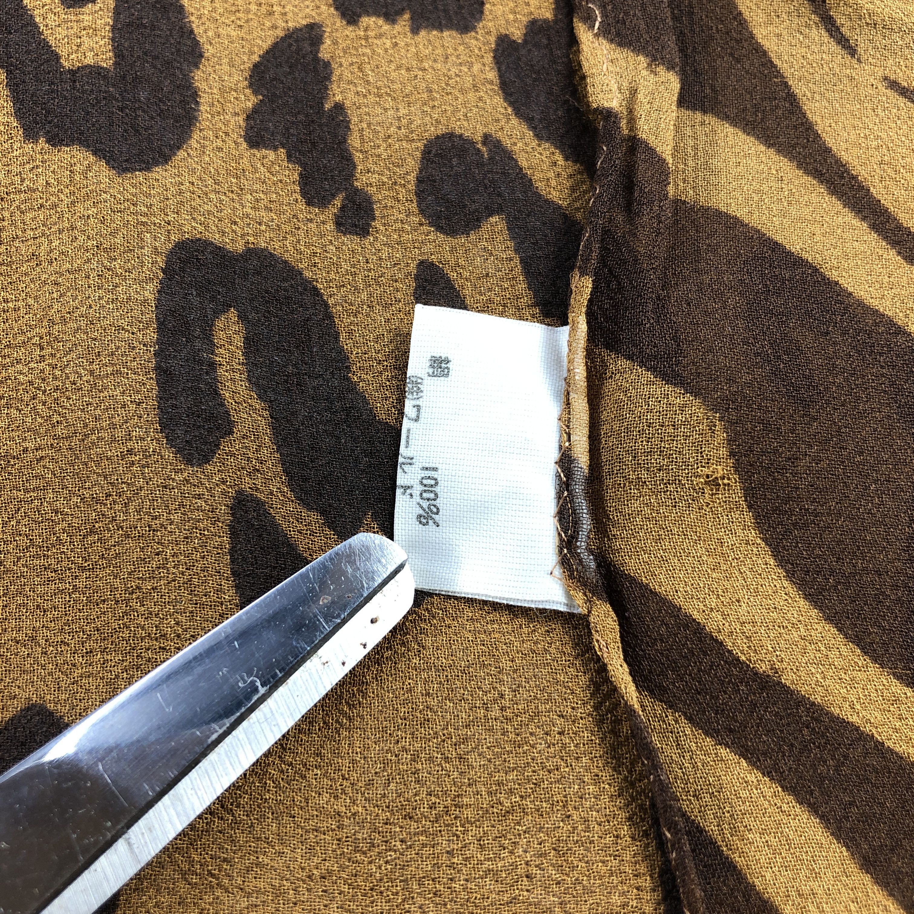 Vintage Safari Animals Scarf M1108 Size ONE SIZE - 5 Thumbnail
