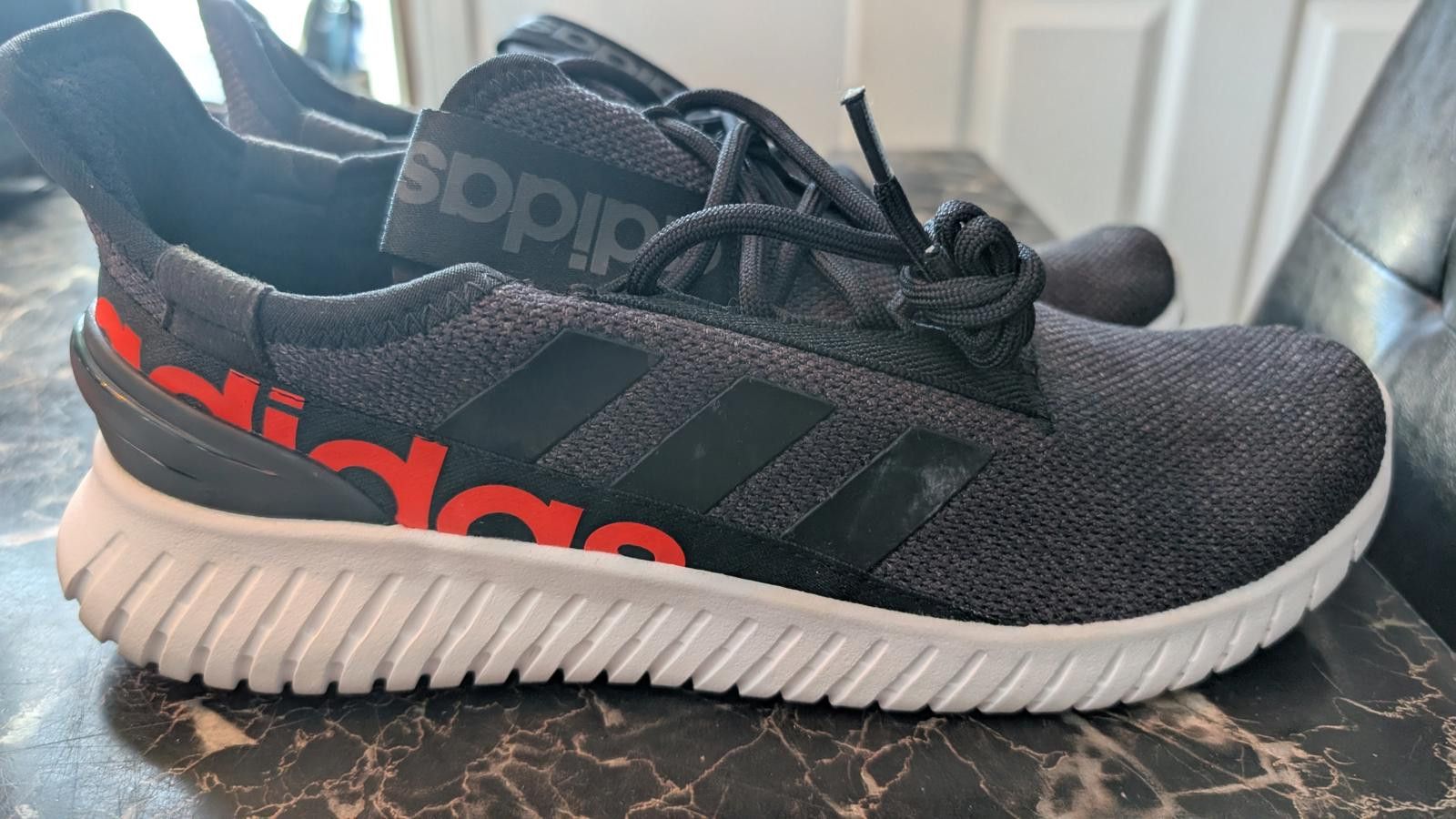 Adidas Adidas Cloudfoam Running Shoes Men’s US 10 Black Red H00275 Size L / US 10 / IT 46 - 2 Thumbnail