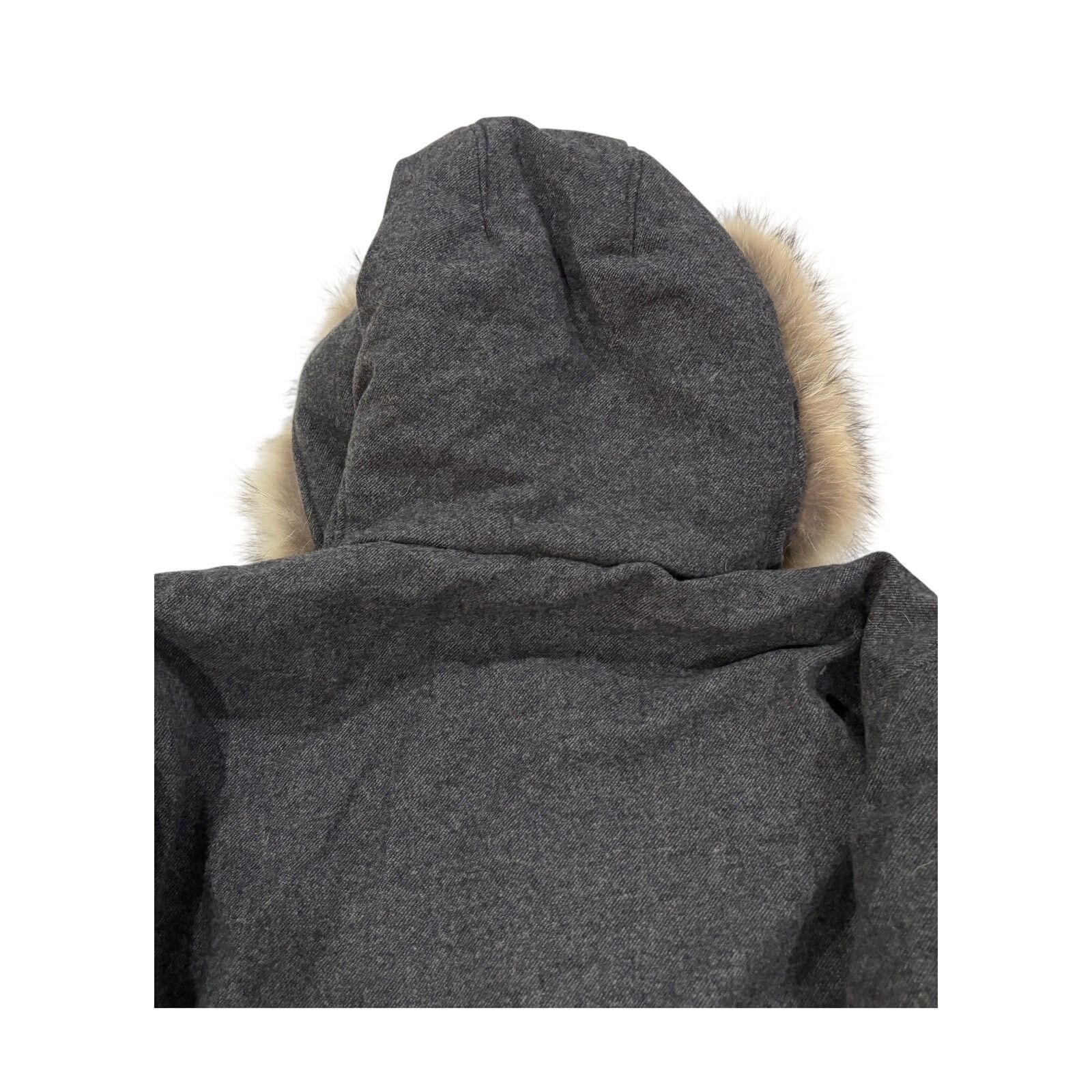 Woolrich Woolen Mills *R41 WOOLRICH Luxe Arctic Parka Wool Coyote Fur Gray Large Size US L / EU 52-54 / 3 - 7 Thumbnail
