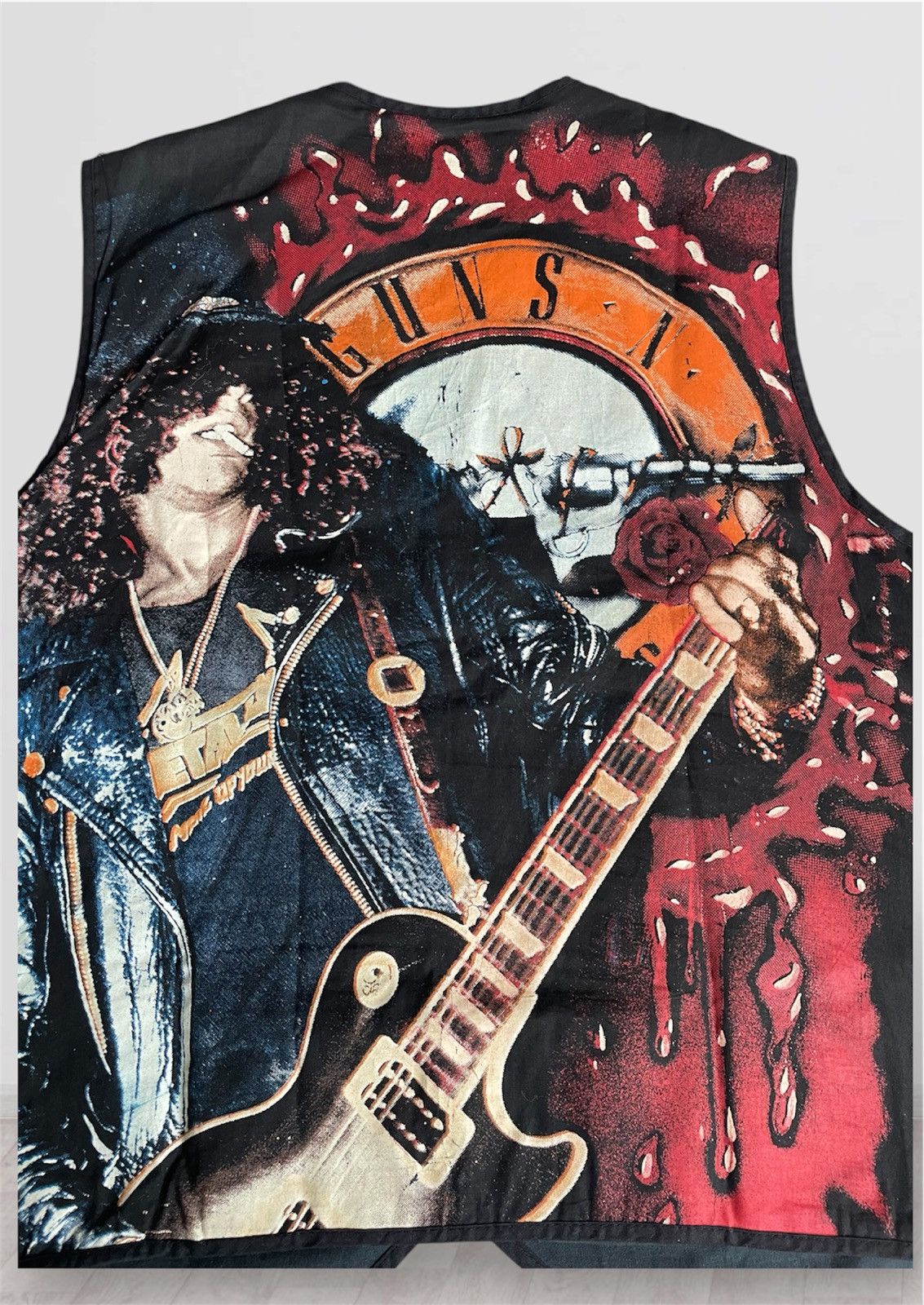 Vintage Rare Guns N’ Roses Slash Vest AOP Vintage Empire 90s Size US L / EU 52-54 / 3 - 2 Thumbnail