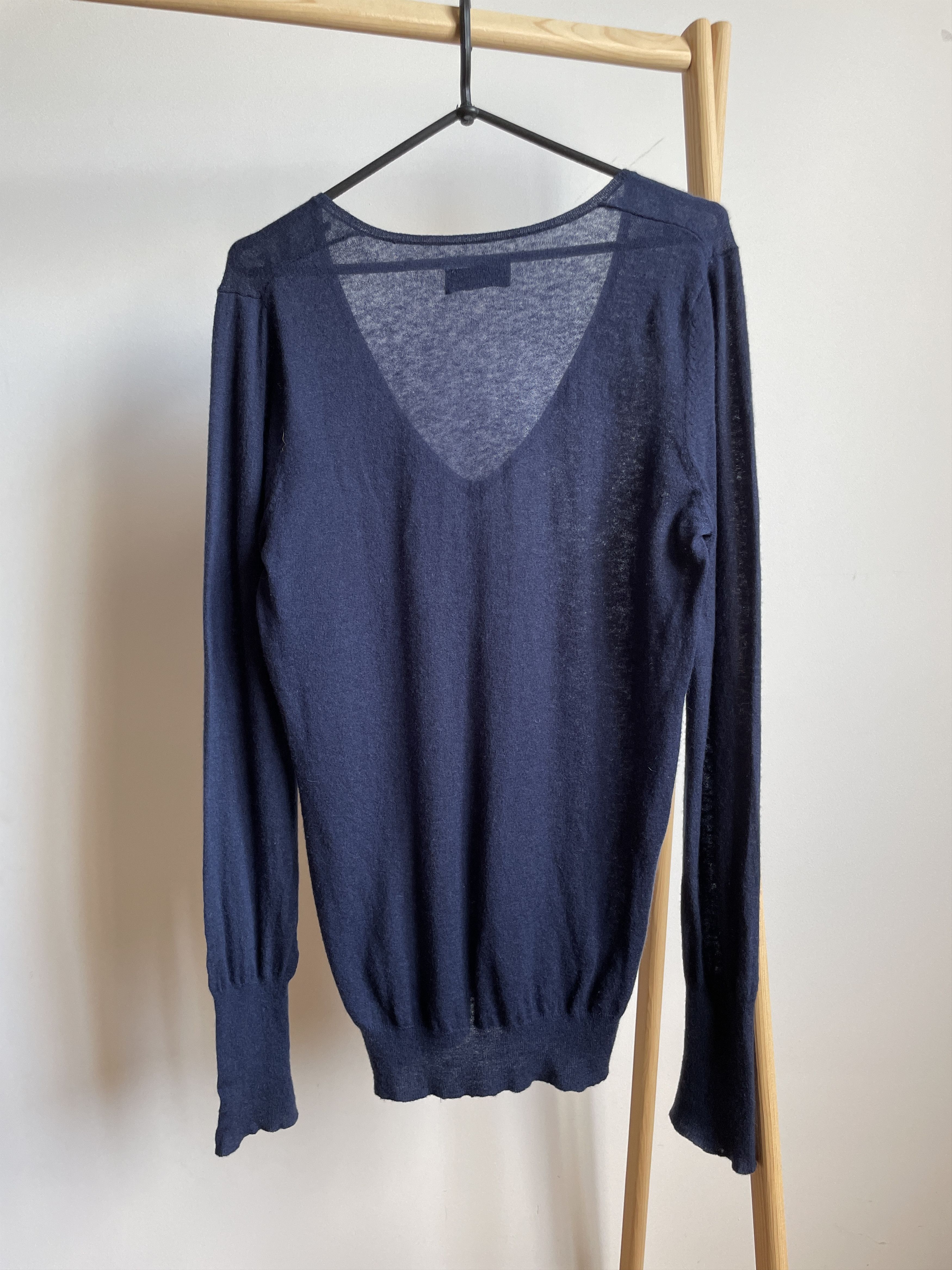 Zadig & Voltaire Zadig & Voltaire Womens Apple CP Cashmere V-Neck Sweater Size M / US 6-8 / IT 42-44 - 2 Thumbnail