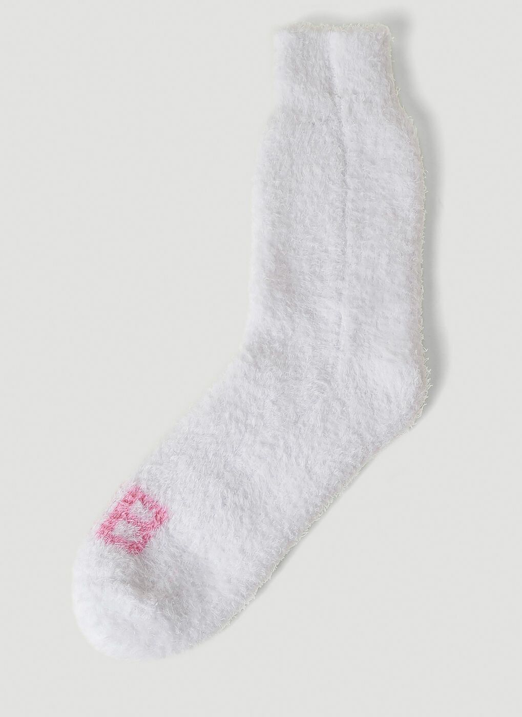 Balenciaga o1w1db10125 Size: OS / BB Homewear Socks in White Size ONE SIZE - 1 Thumbnail