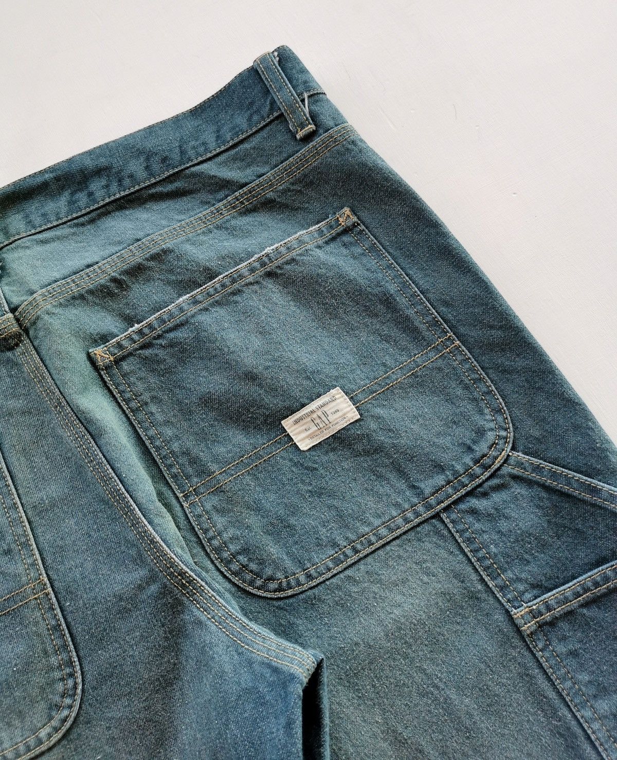 Gap × Yeezy Vintage Gap Carpenter Sunfaded Jeans - Size 34x30 Size US 34 / EU 50 - 3 Thumbnail