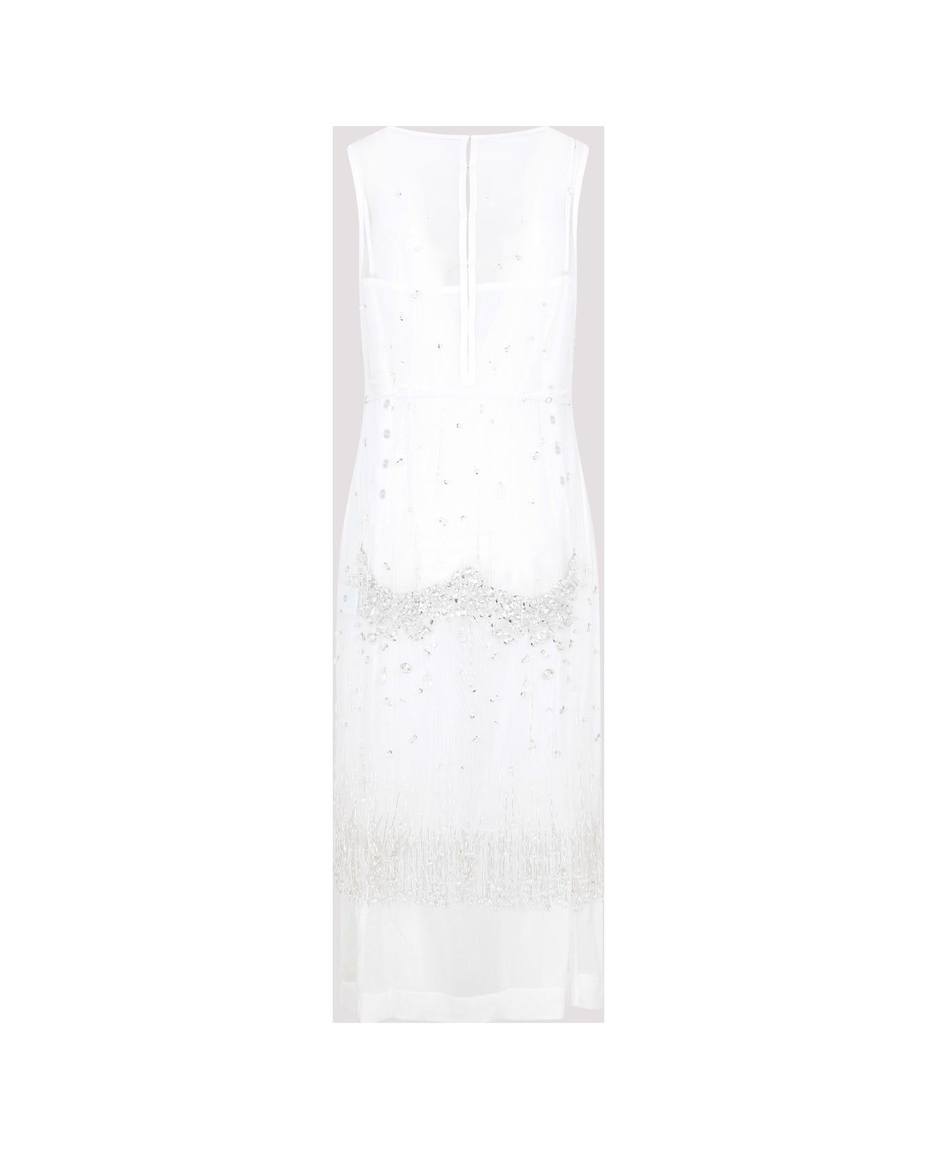 Bottega Veneta o1bcso1str0225 Crystal-Embroidered Double Layer Xxx Dress Size XS / US 0-2 / IT 36-38 - 4 Thumbnail